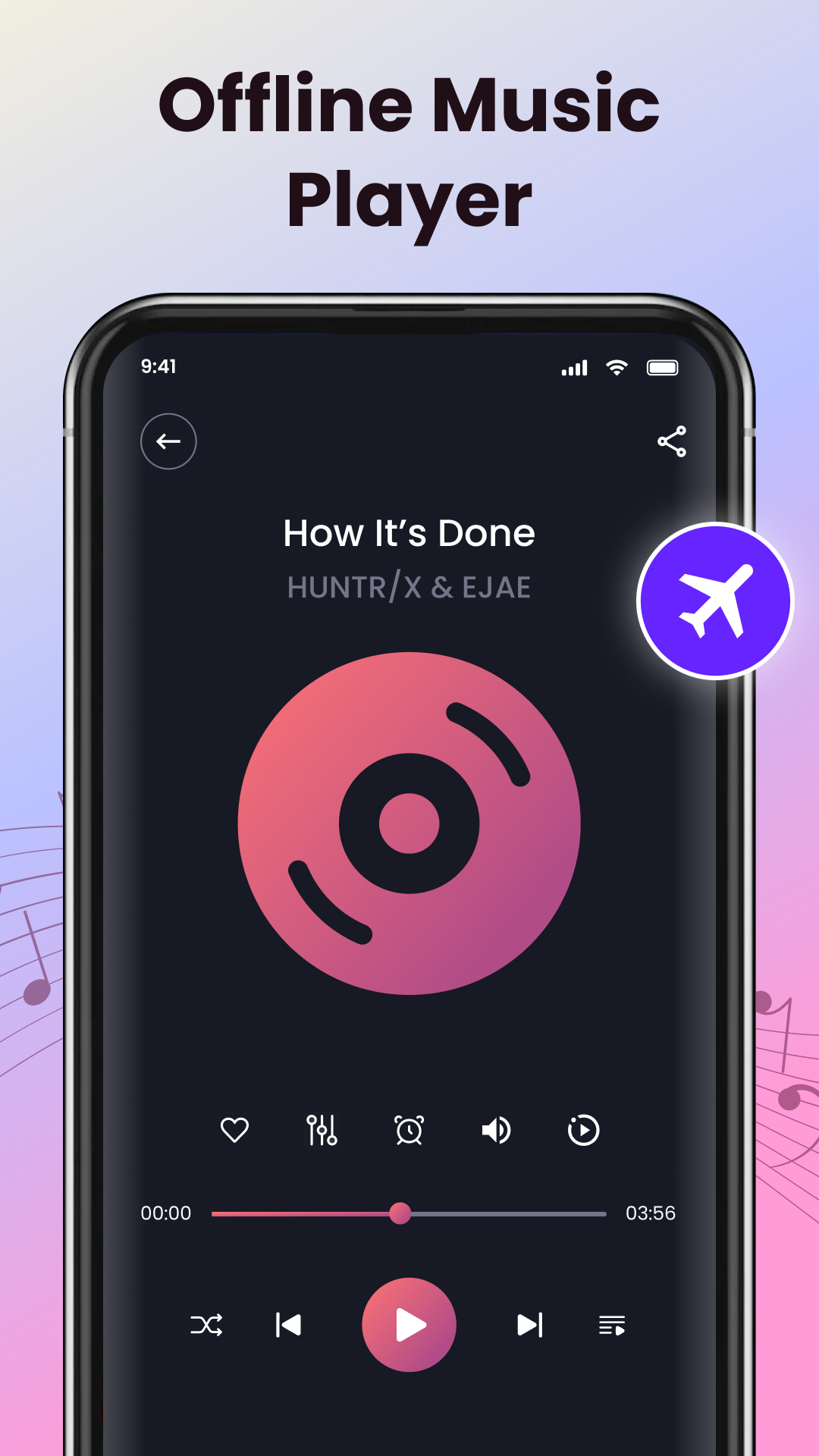 اسکرین شات 2 برنامه Play Song Offline Music Player