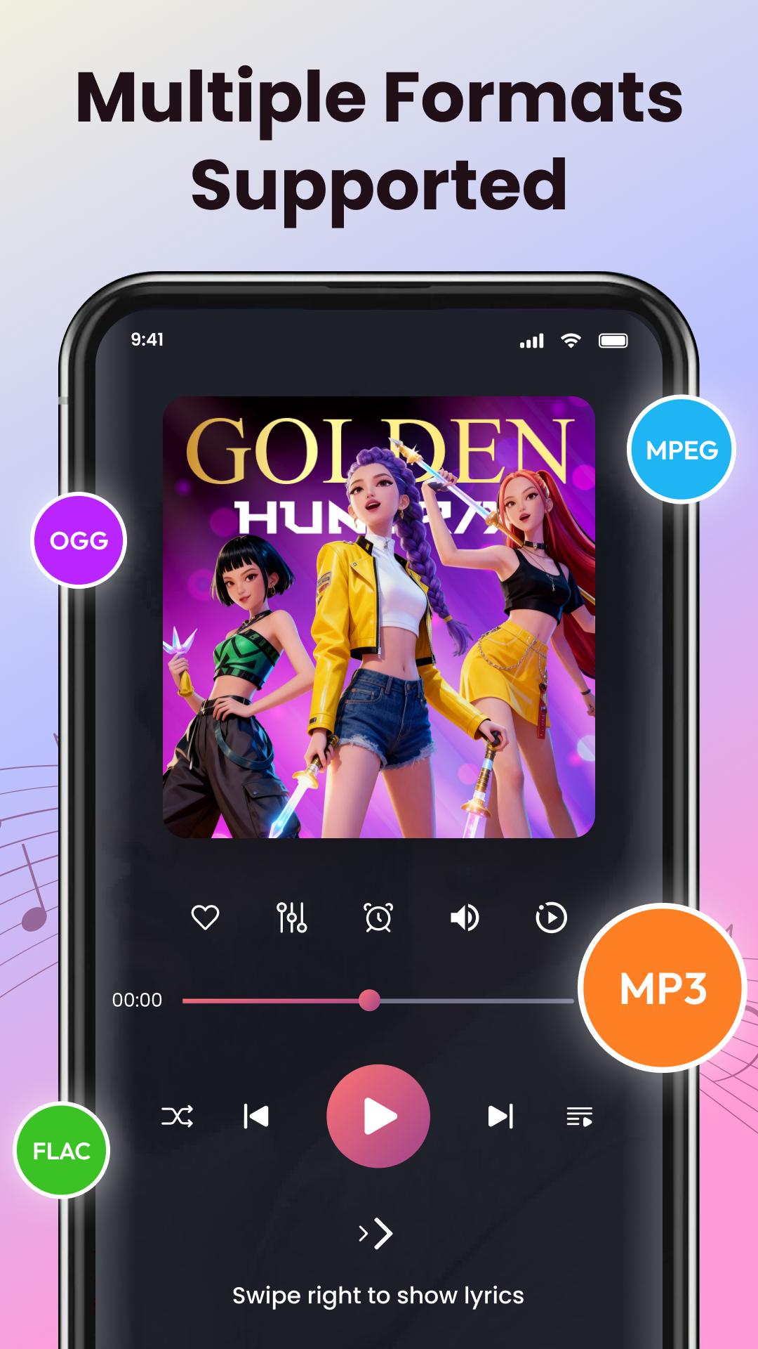 اسکرین شات 3 برنامه Play Song Offline Music Player