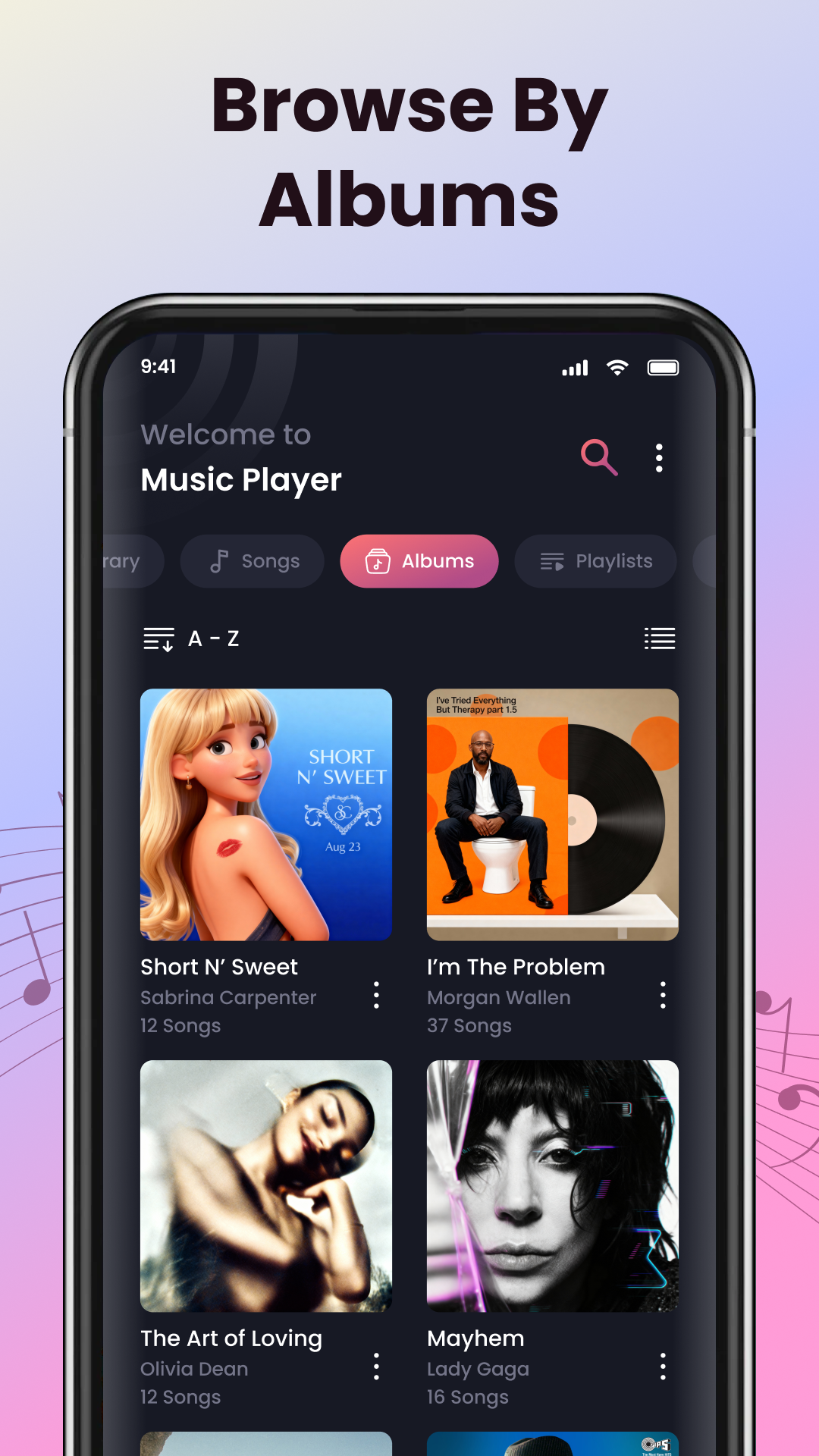اسکرین شات 5 برنامه Play Song Offline Music Player