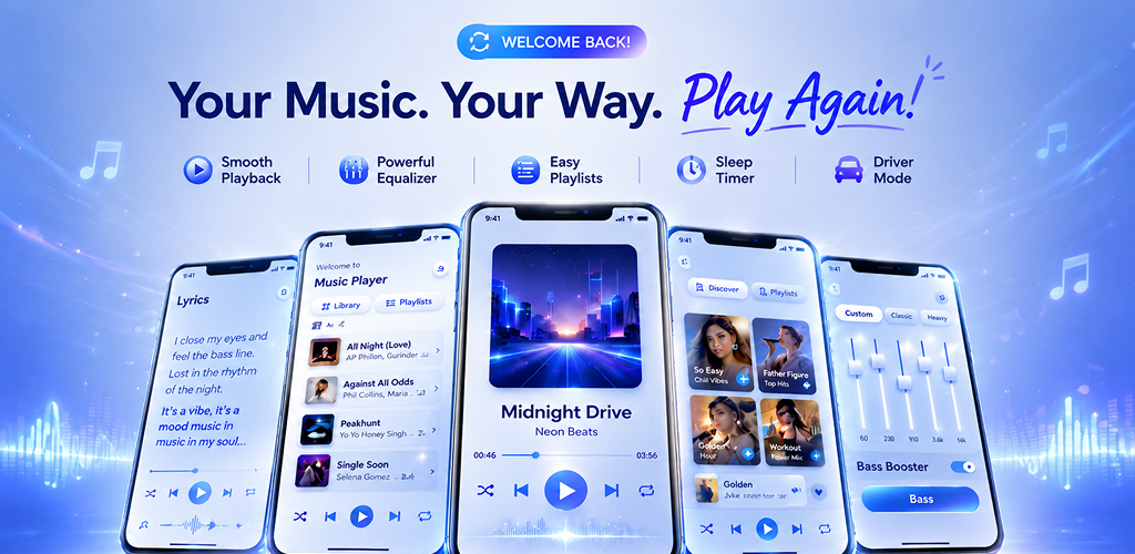 اسکرین شات 1 برنامه Music Player Mp3 Player