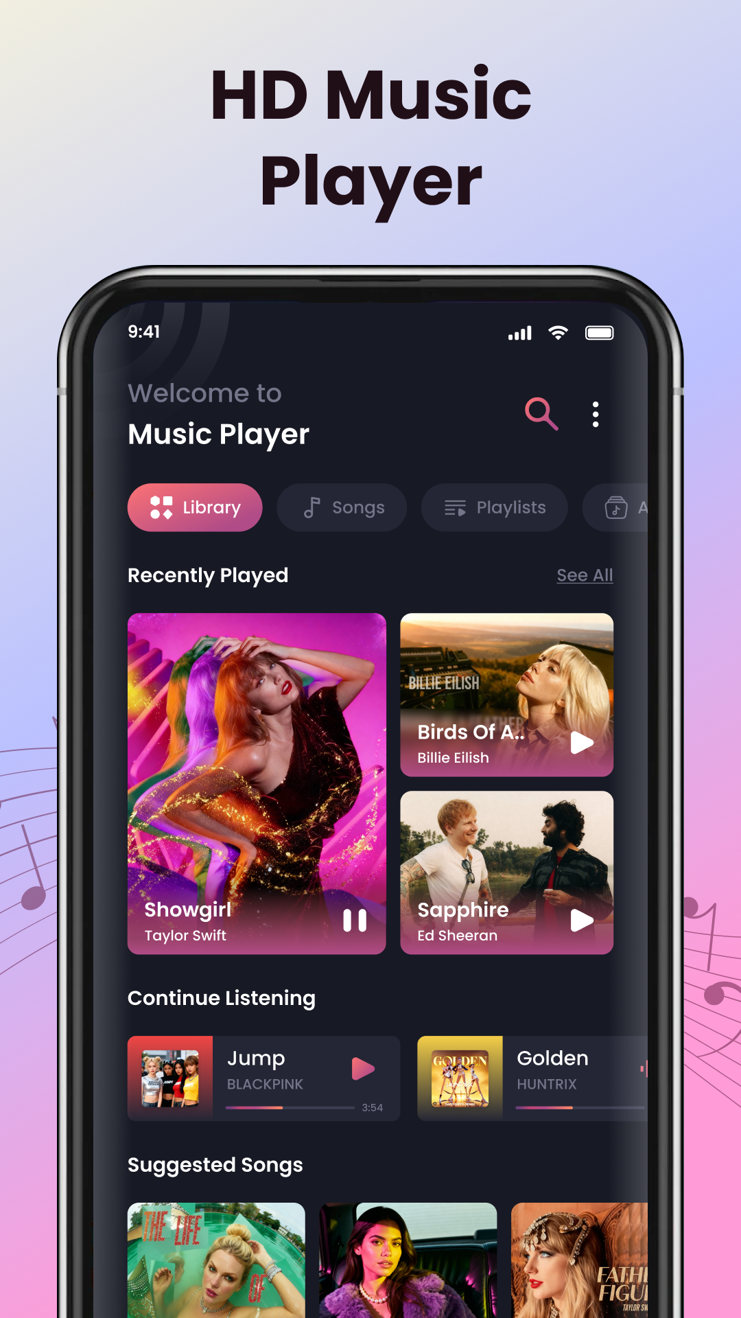 اسکرین شات 8 برنامه Play Song Offline Music Player