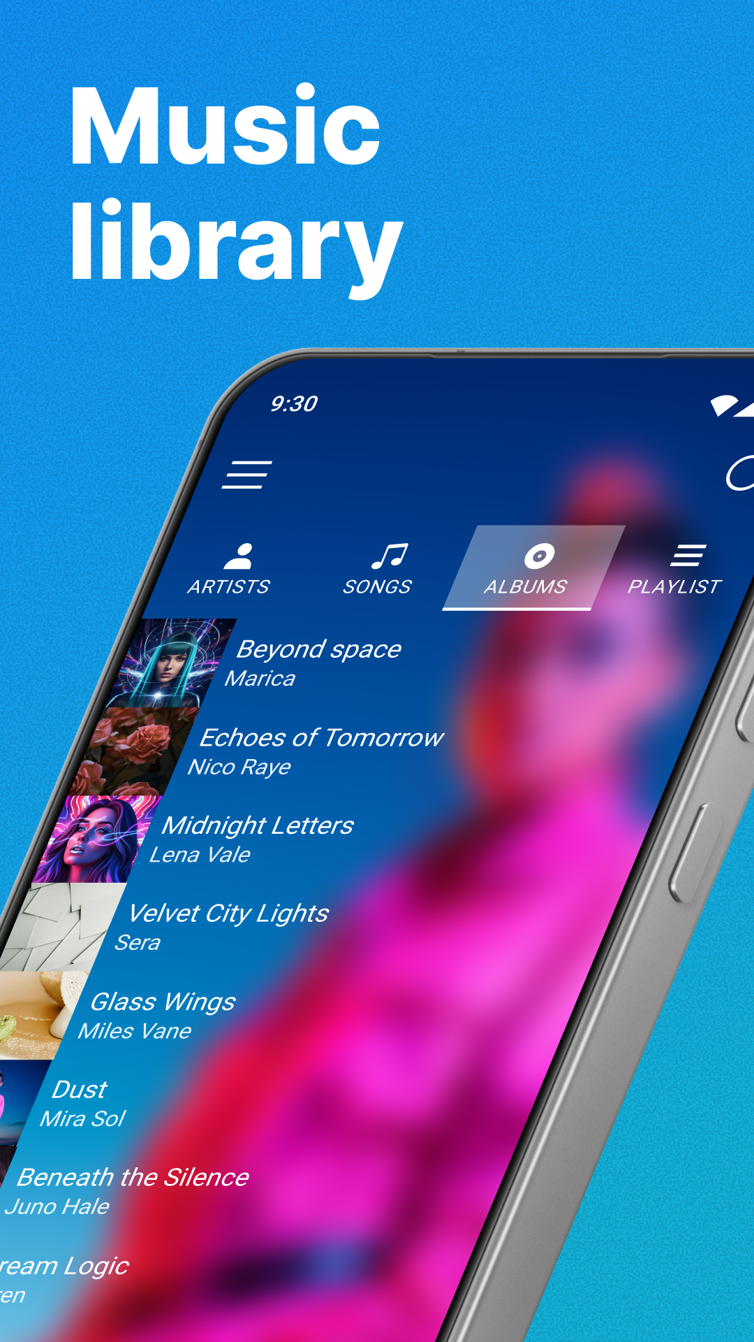 اسکرین شات 4 برنامه Audio & Music Player MP3