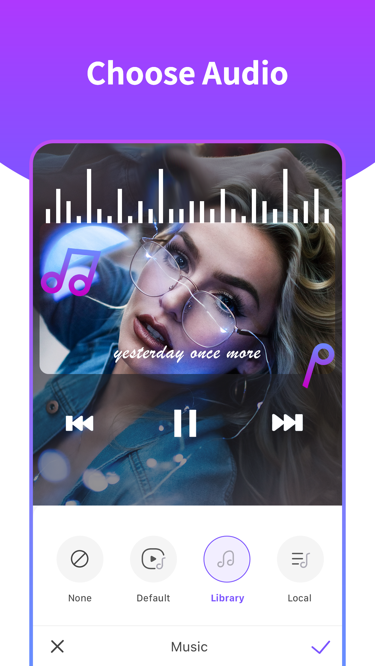 اسکرین شات 5 برنامه Music Video Editor - Mivi Lite