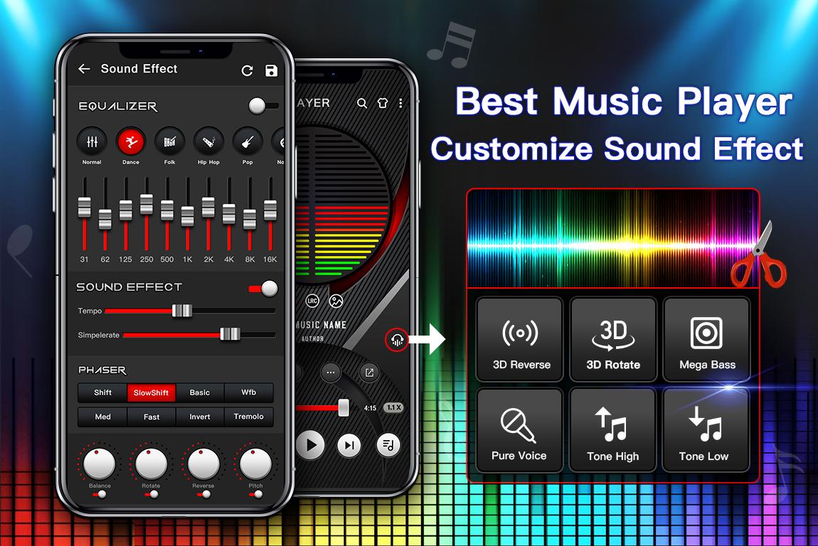 اسکرین شات 3 برنامه Music Player-Echo Audio Player