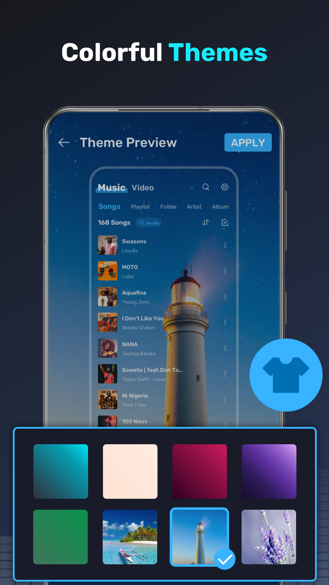 اسکرین شات 5 برنامه Offline Music Player & Videos