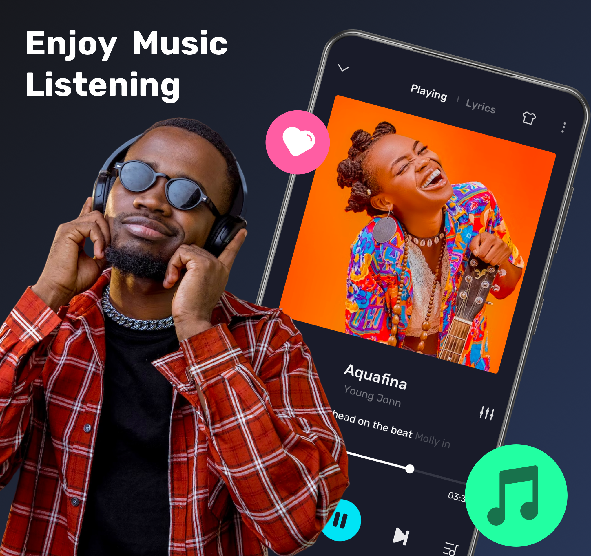 اسکرین شات 1 برنامه Offline Music Player & Videos