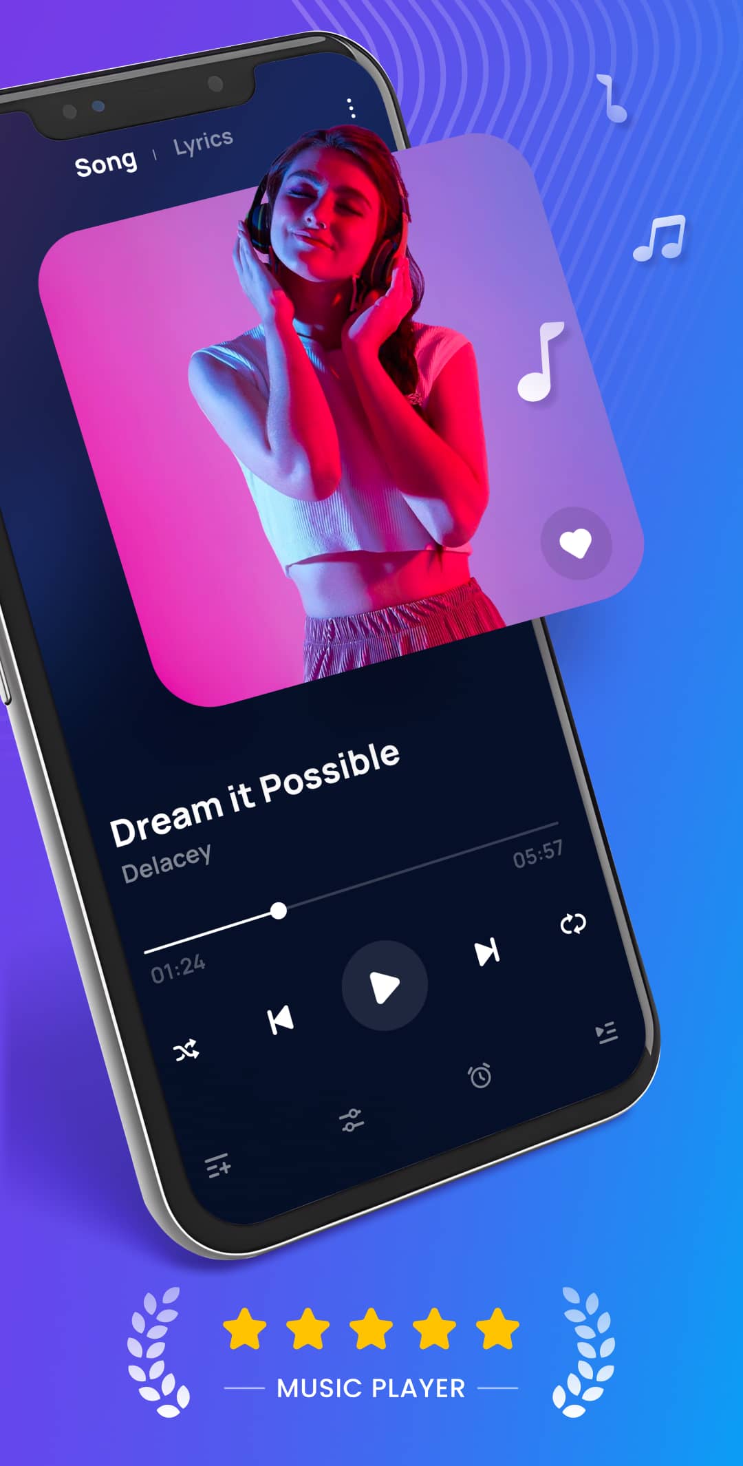 اسکرین شات 2 برنامه Music Player Offline & MP3