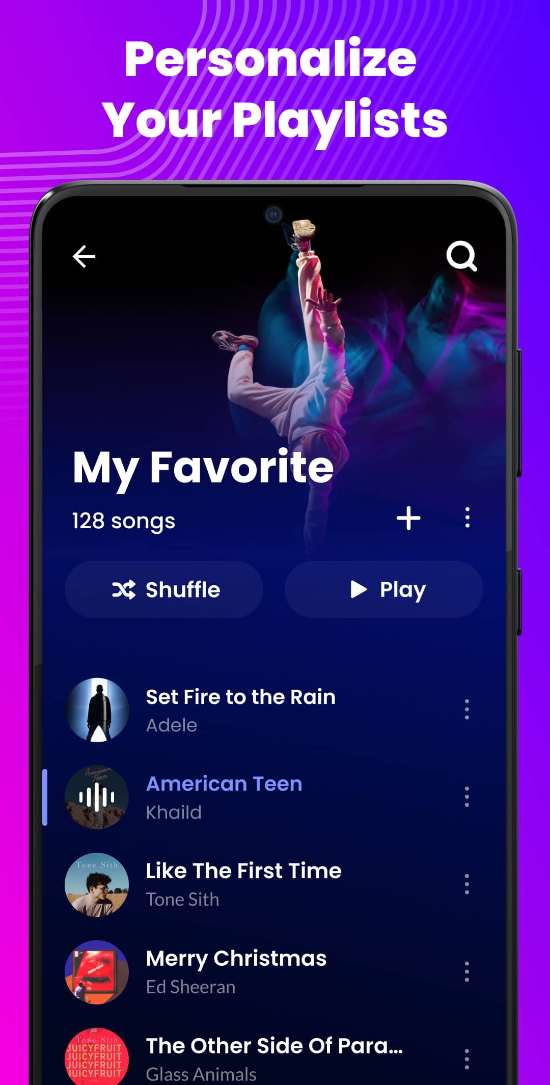 اسکرین شات 6 برنامه Music Player Offline & MP3