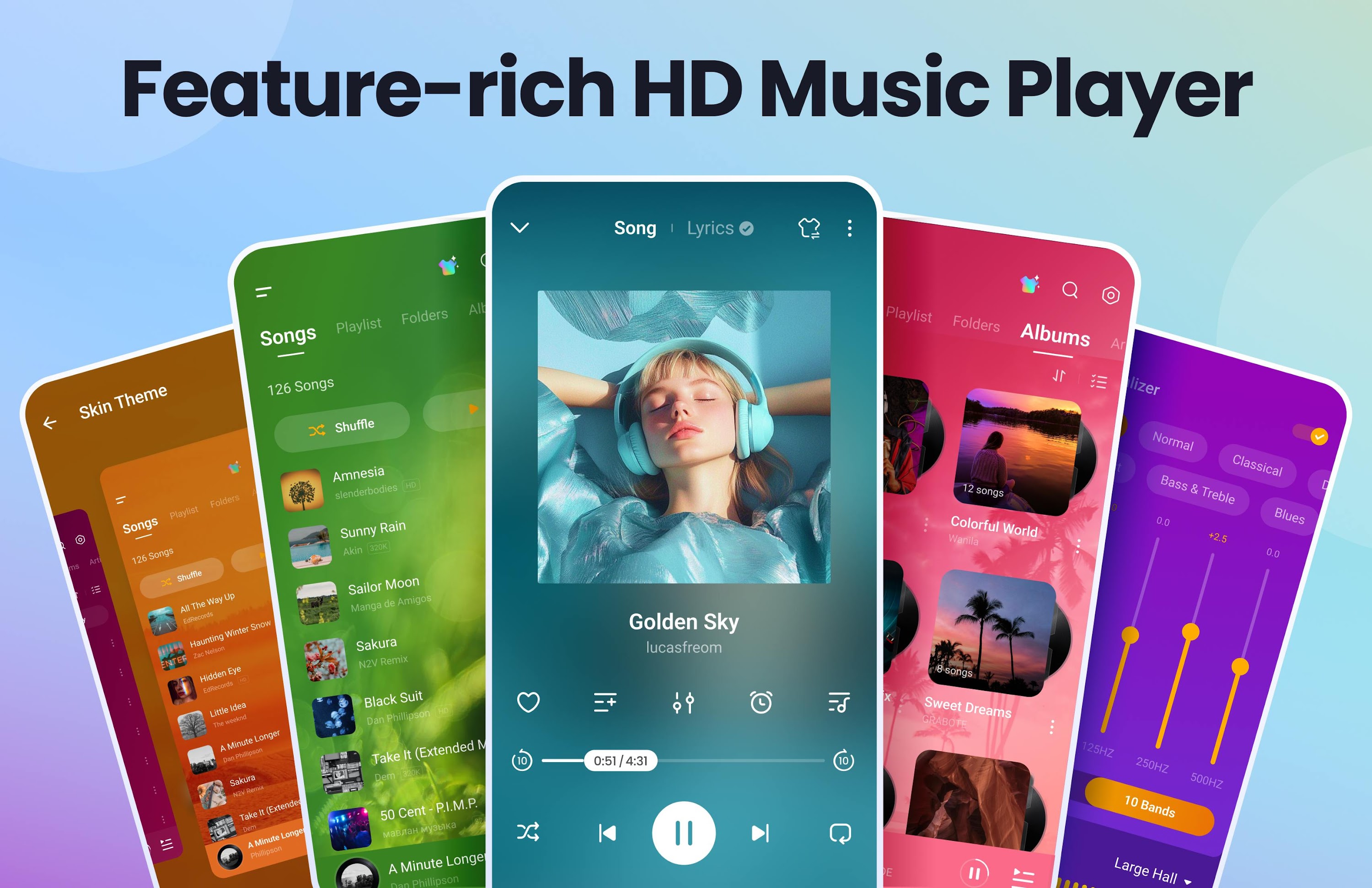 اسکرین شات 1 برنامه Music Player & MP3 Player