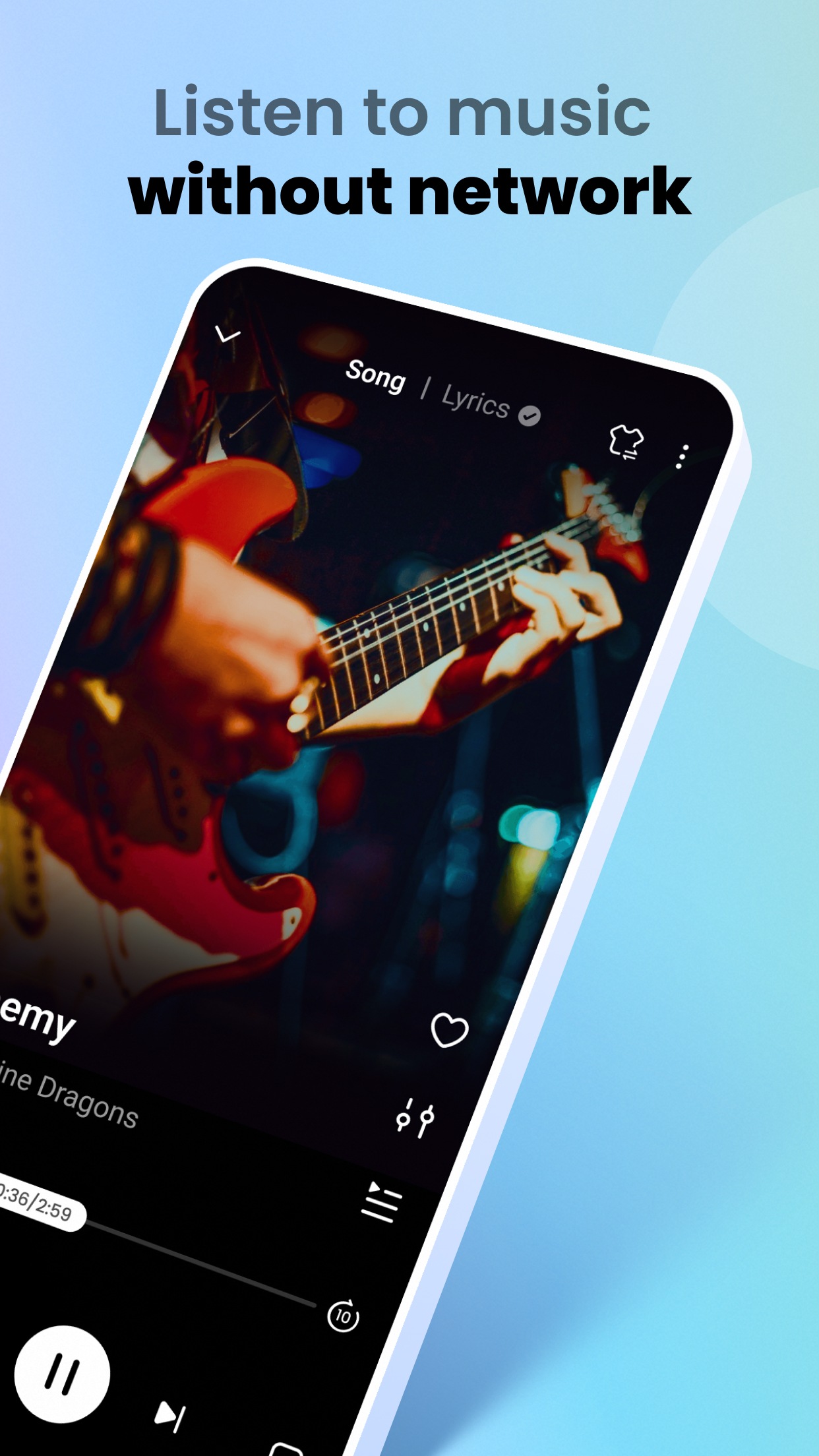 اسکرین شات 3 برنامه Music Player & MP3 Player