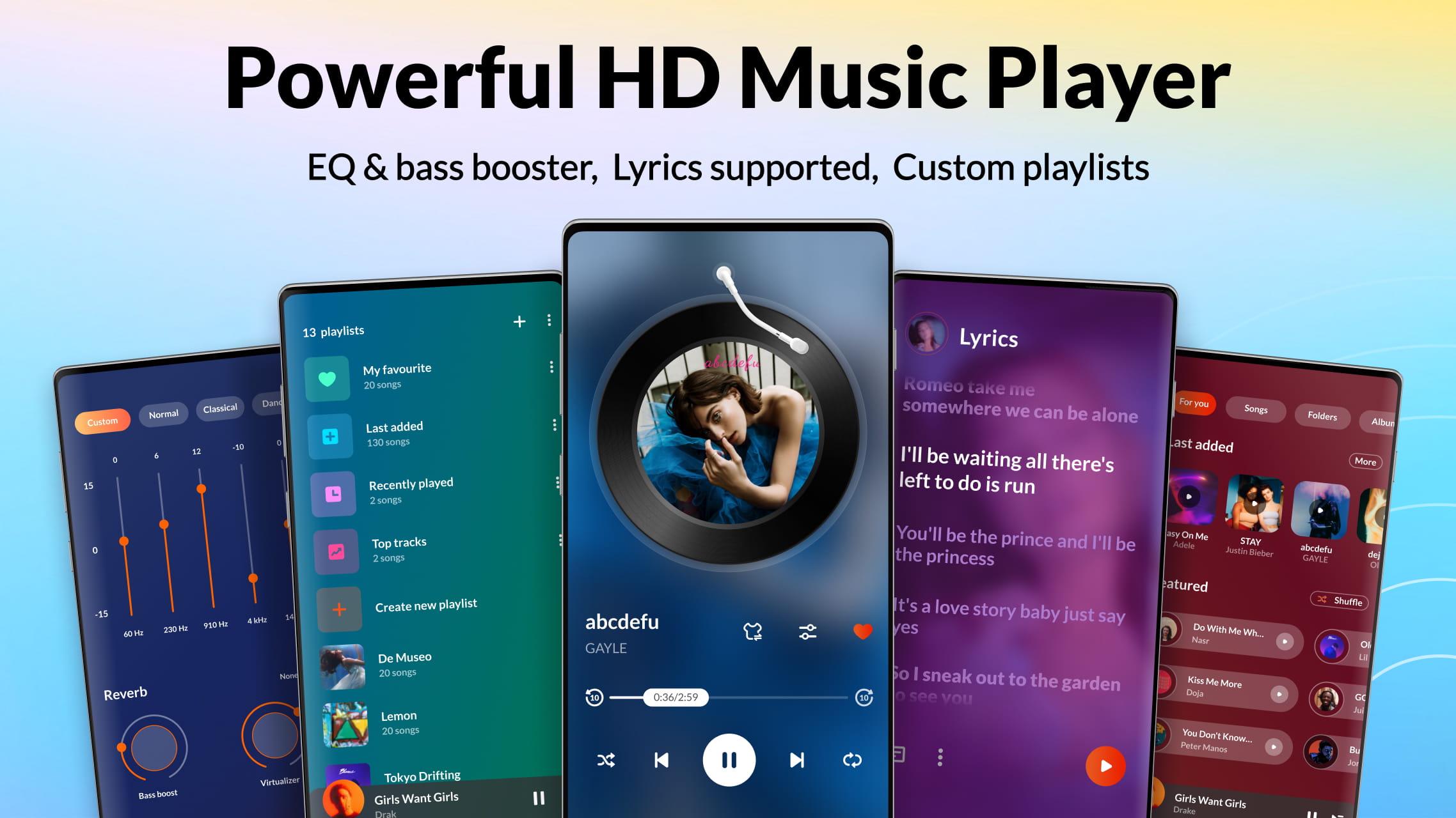 اسکرین شات 1 برنامه Music Player & MP3 - DDMusic