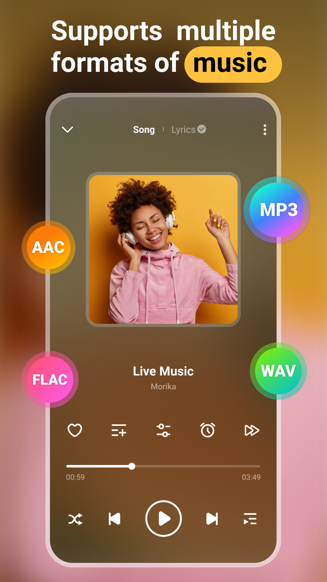اسکرین شات 3 برنامه Music player - MP3 player