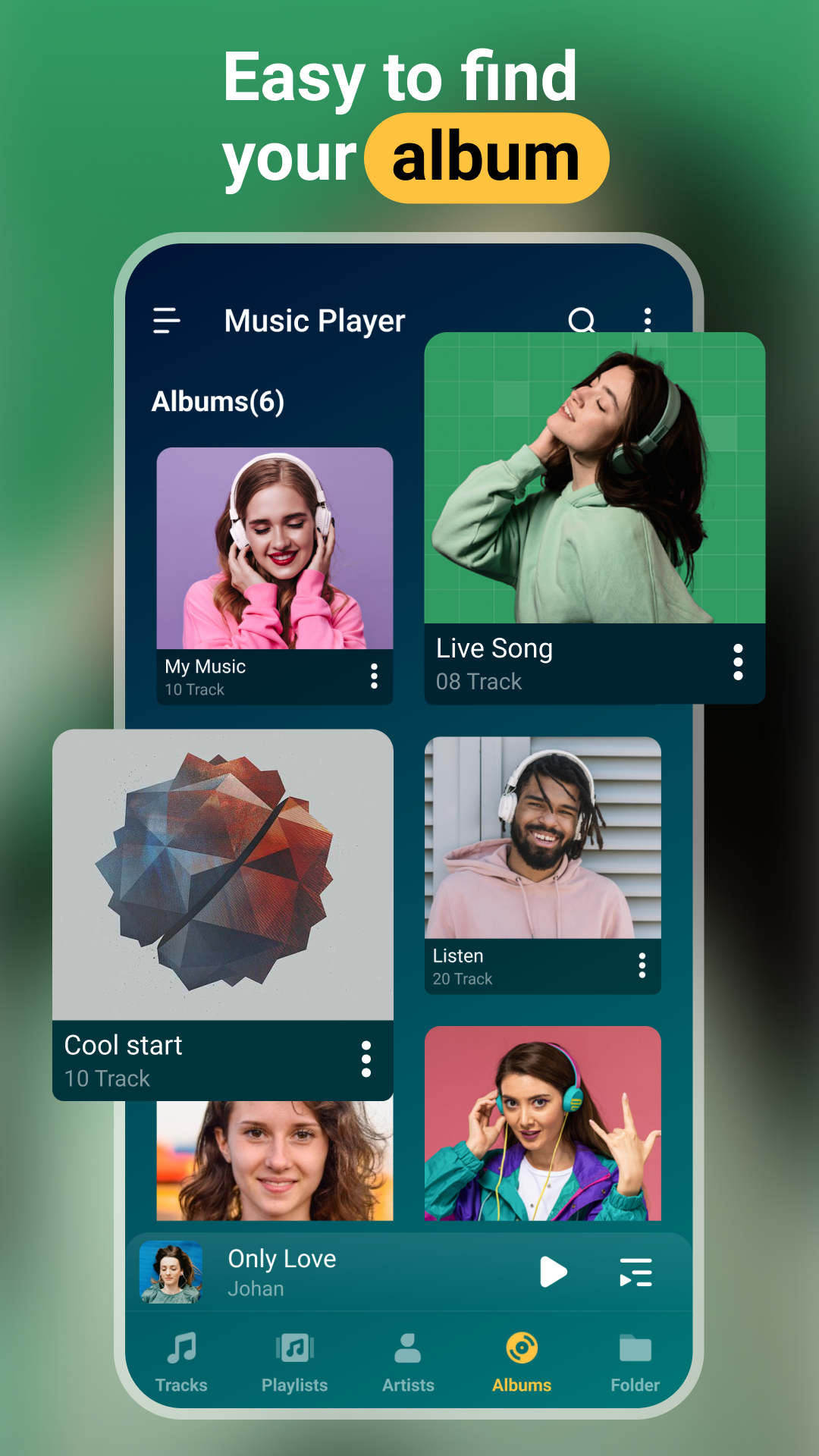 اسکرین شات 4 برنامه Music player - MP3 player