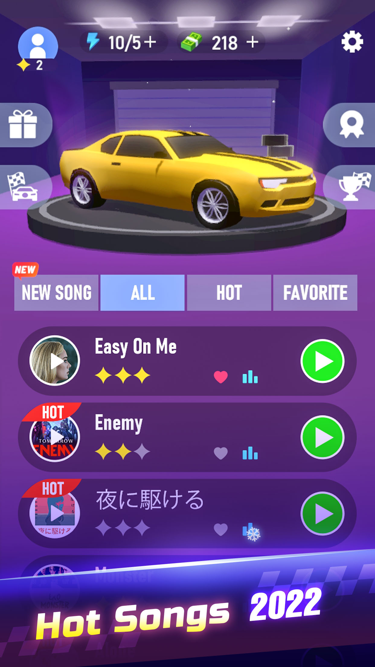 اسکرین شات 1 بازی Music Beat Racer - Car Racing