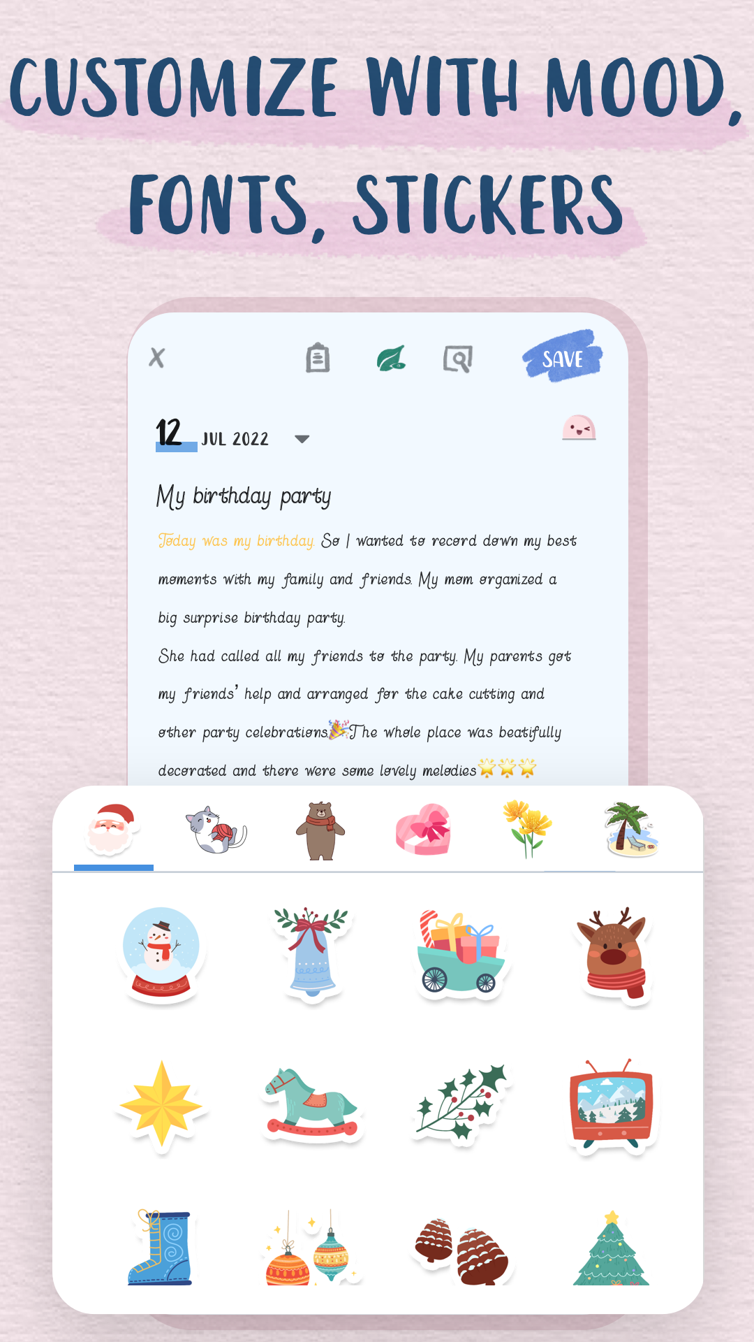 اسکرین شات 7 برنامه My Diary - Daily Diary Journal