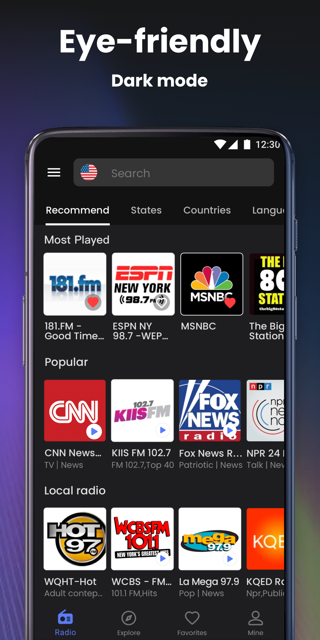 اسکرین شات 8 برنامه My Radio, FM Radio Stations