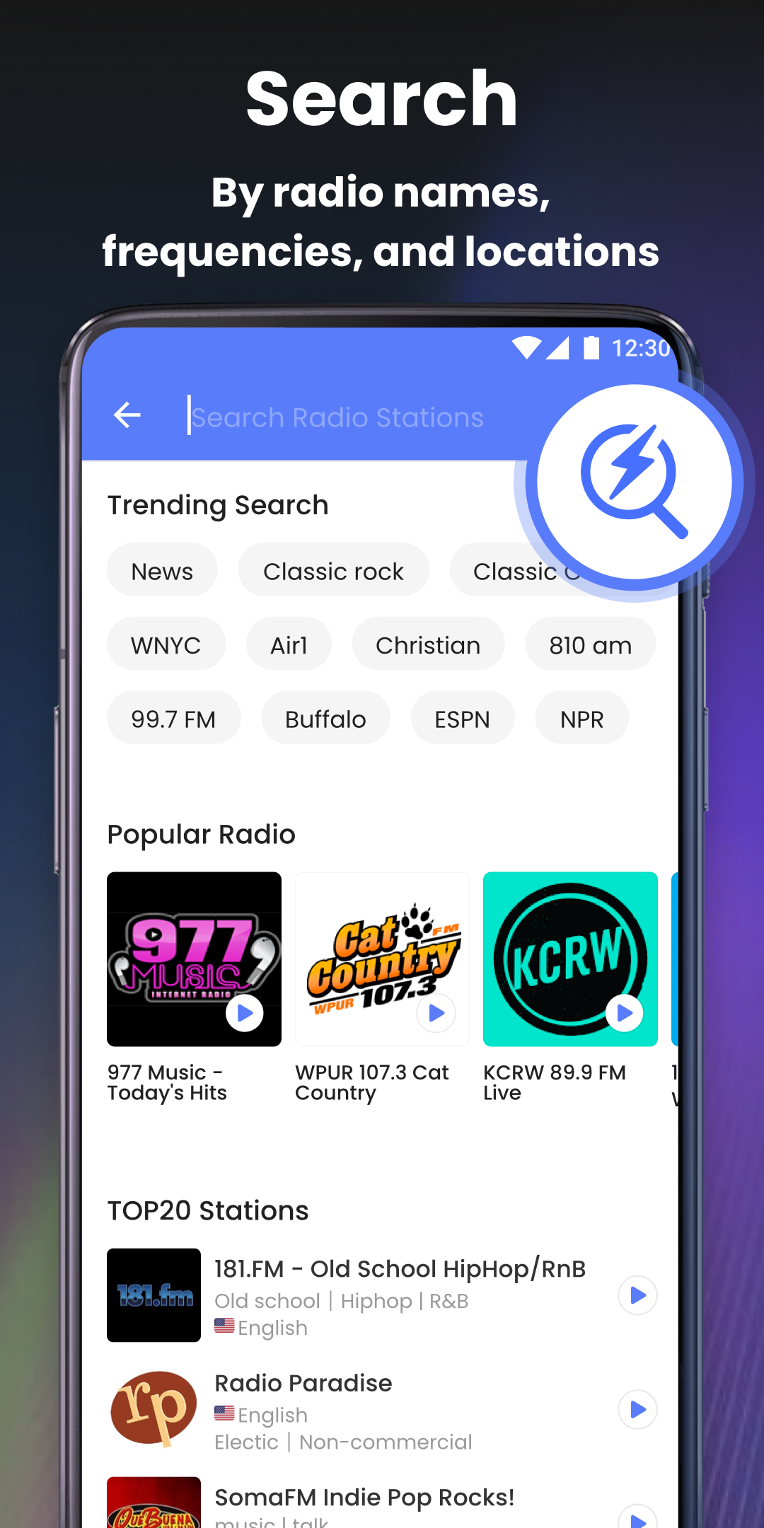 اسکرین شات 6 برنامه My Radio, FM Radio Stations