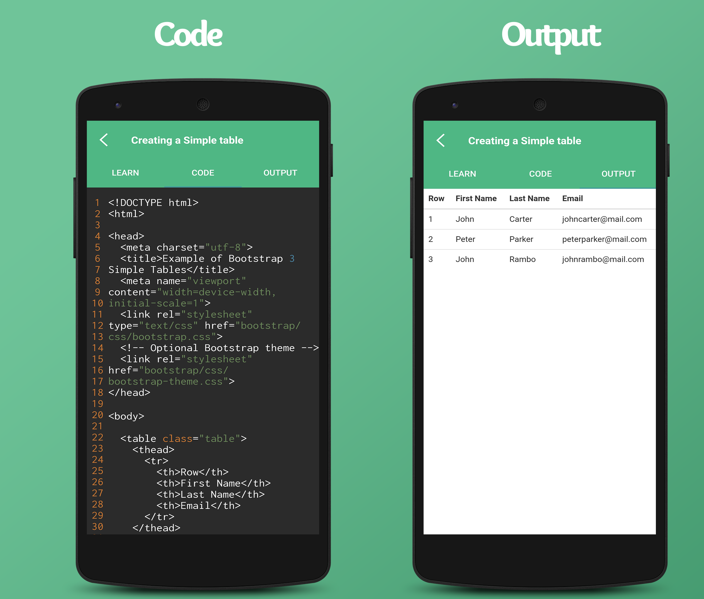 اسکرین شات 3 برنامه Learn Web Programming