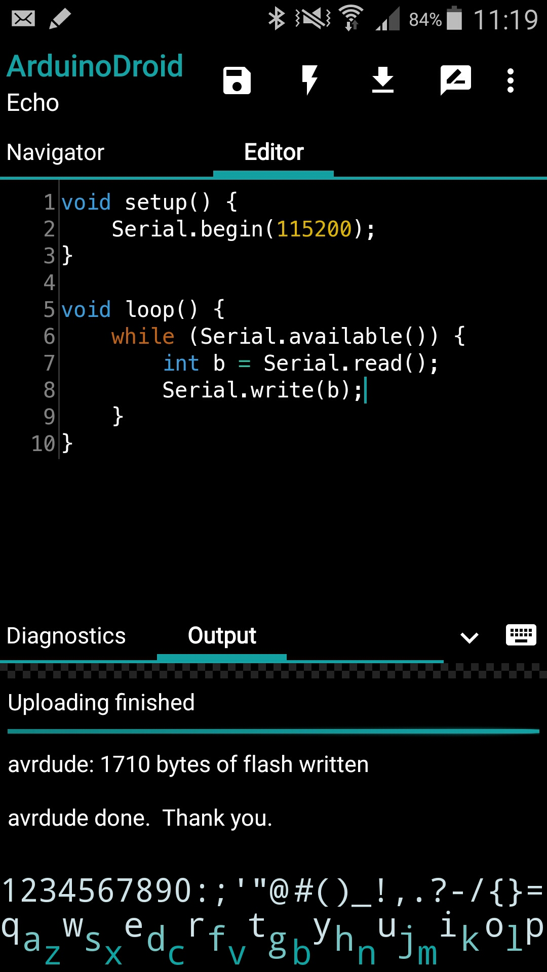 اسکرین شات 4 برنامه ArduinoDroid - Arduino/ESP IDE