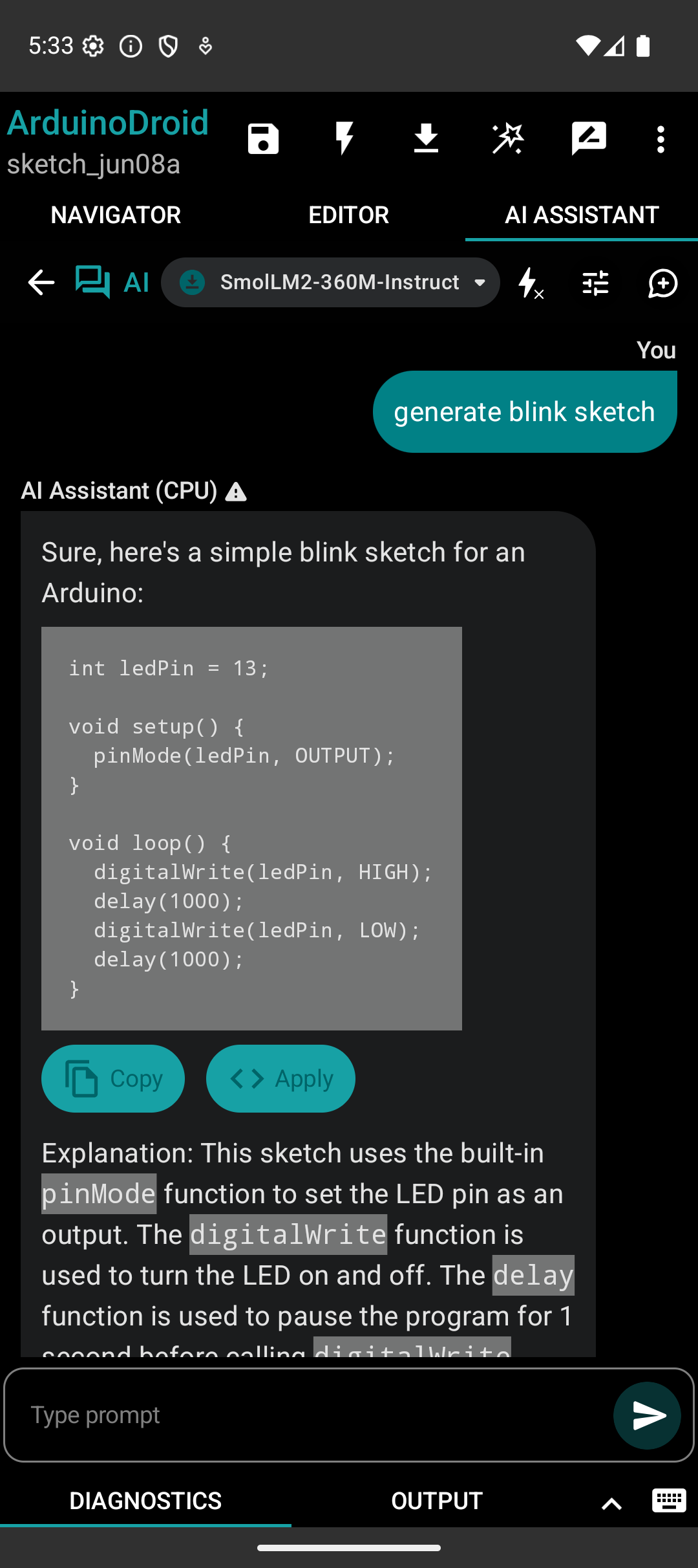 اسکرین شات 8 برنامه ArduinoDroid - Arduino/ESP IDE