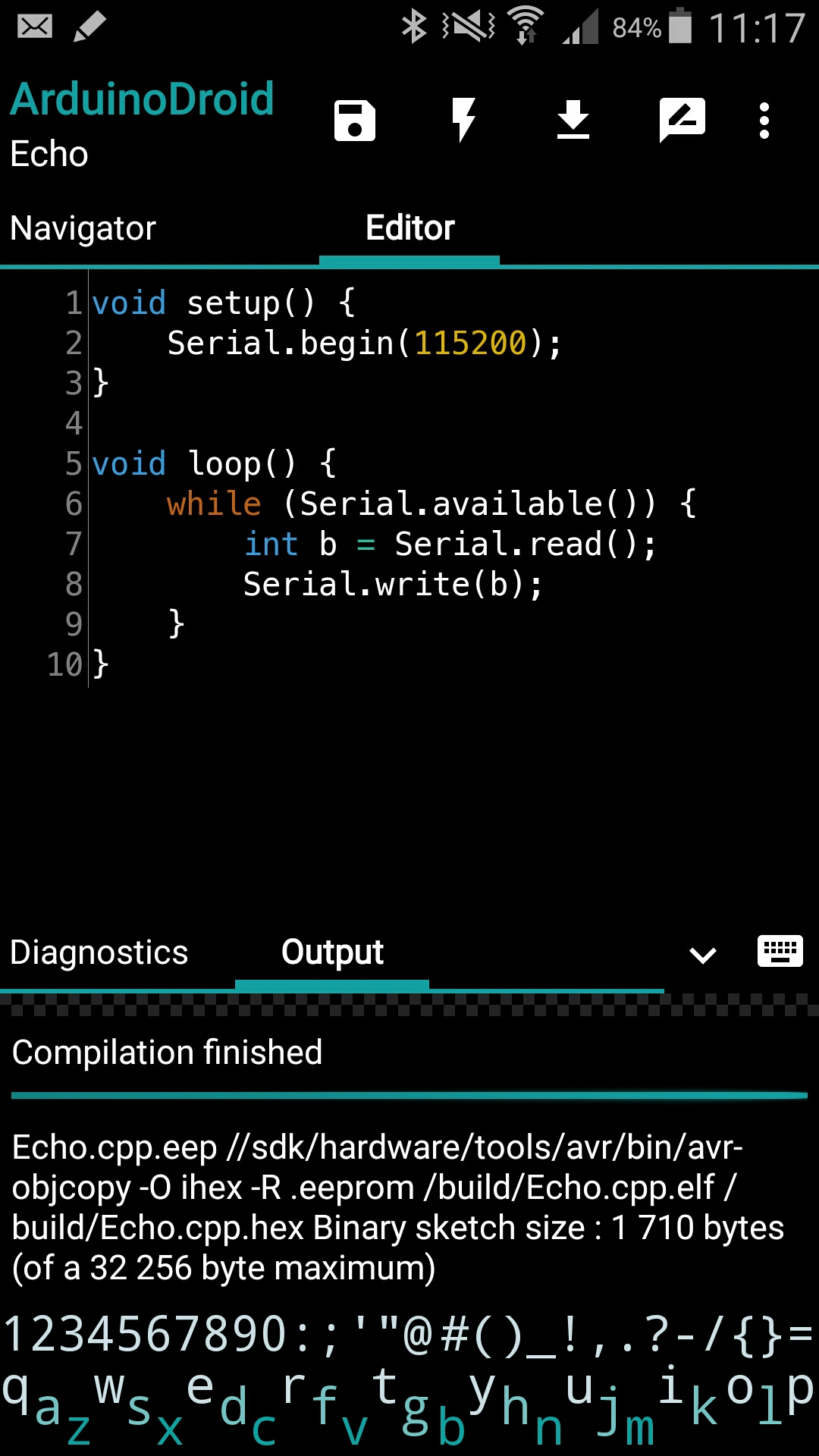 اسکرین شات 3 برنامه ArduinoDroid - Arduino/ESP IDE