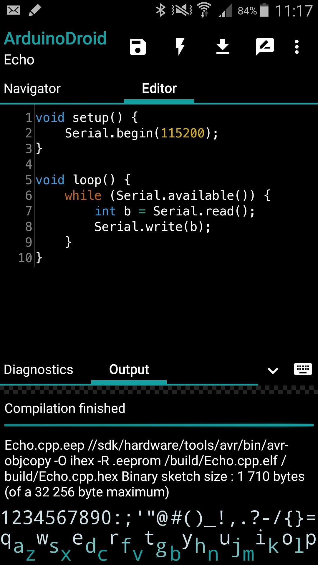 اسکرین شات 3 برنامه ArduinoDroid - Arduino/ESP IDE