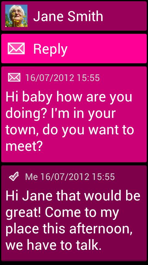 اسکرین شات 3 برنامه BL Pink Theme