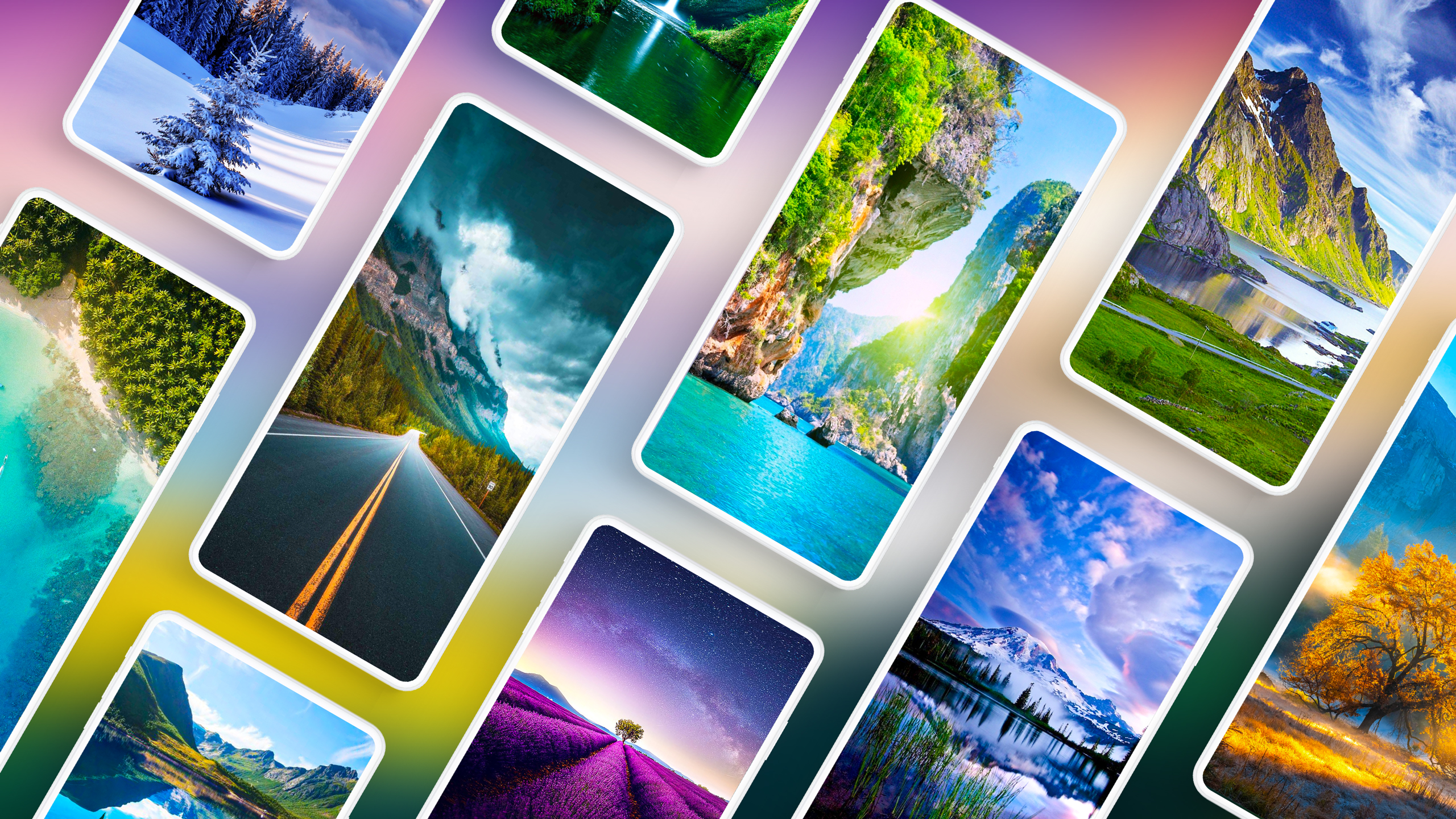 اسکرین شات 1 برنامه Nature Wallpapers 4K