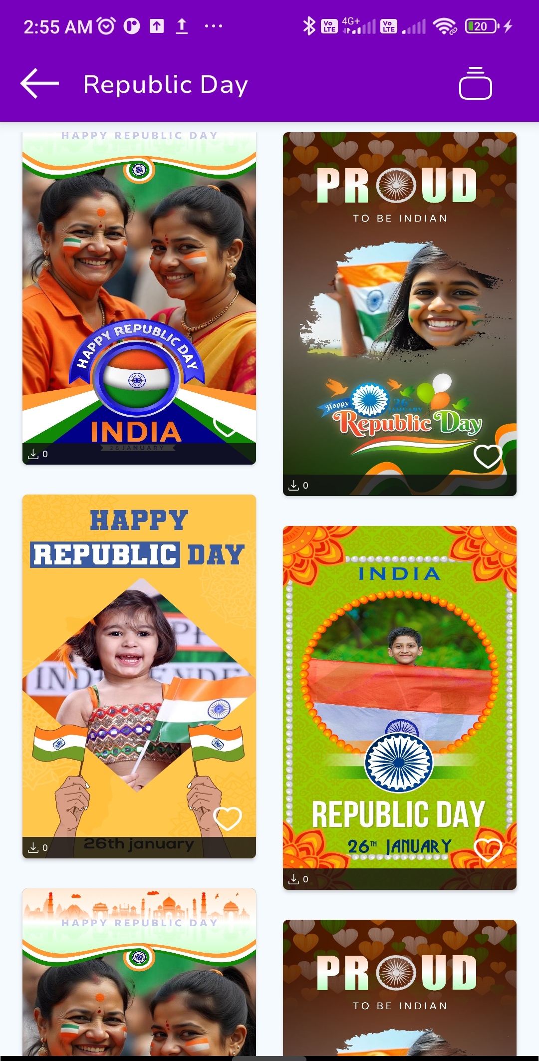 اسکرین شات 3 برنامه Way To Greetings Republic Day