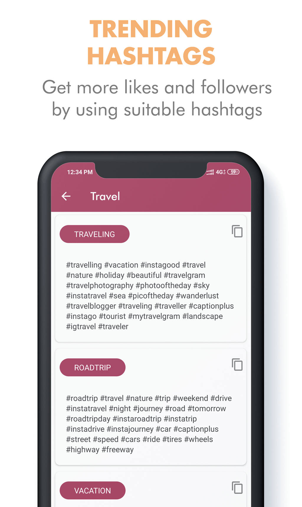 اسکرین شات 5 برنامه Captions for Instagram photos