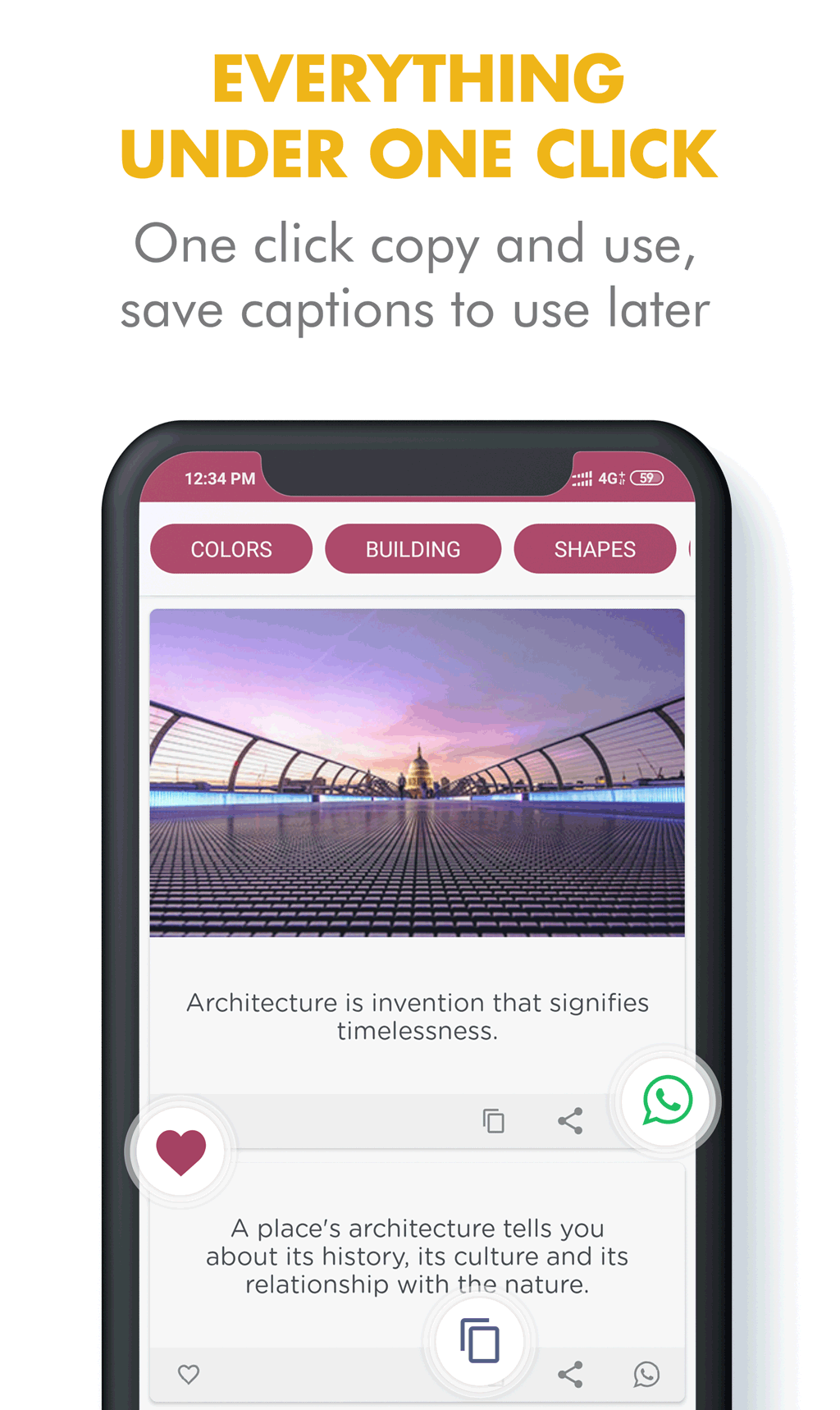 اسکرین شات 7 برنامه Captions for Instagram photos