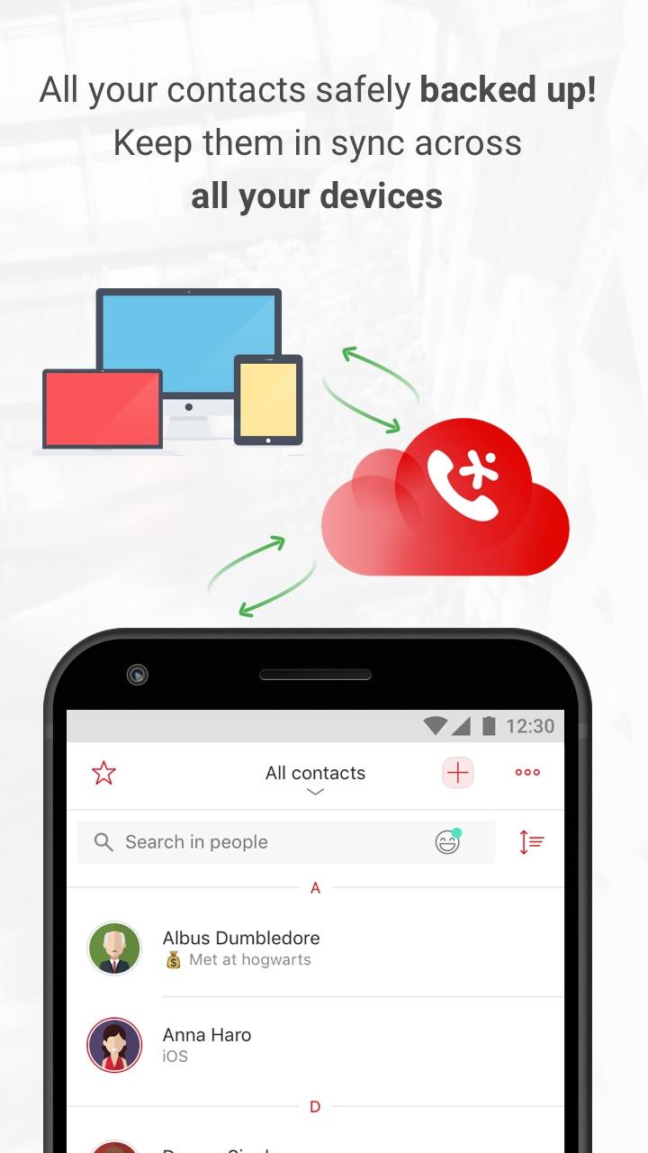 اسکرین شات 7 برنامه InTouch Contacts & Caller ID