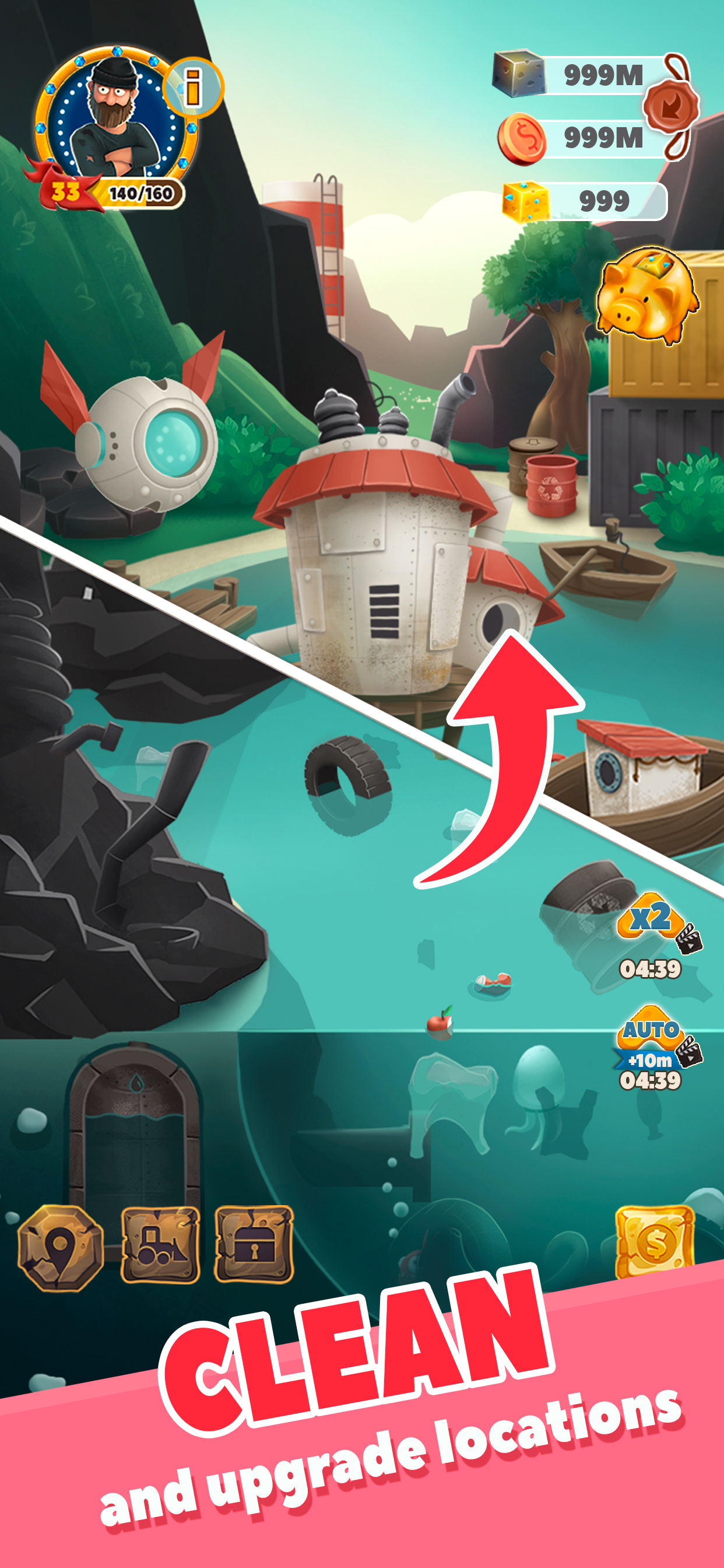 اسکرین شات 2 بازی Trash Tycoon: idle simulator