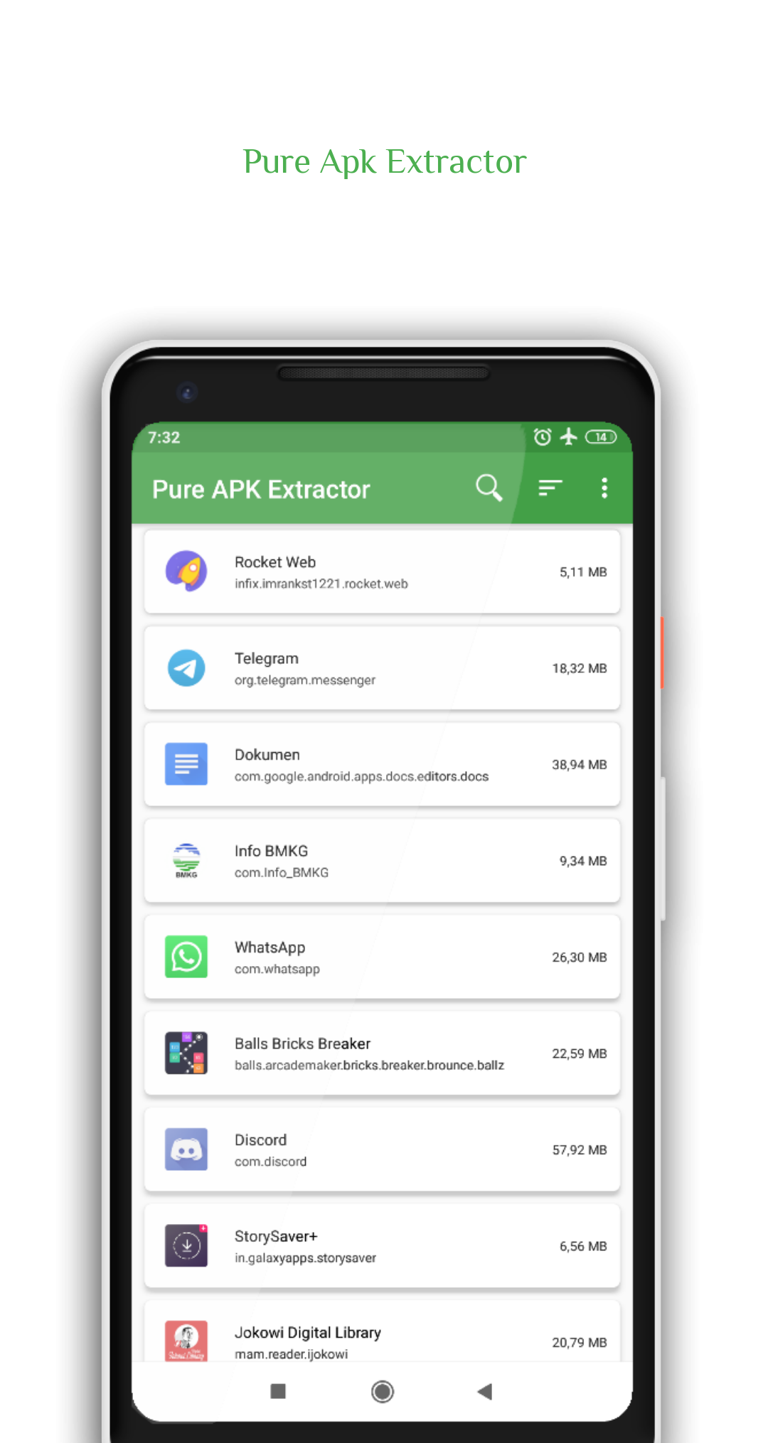 اسکرین شات 2 برنامه Pure Apk Extractor: App Backup