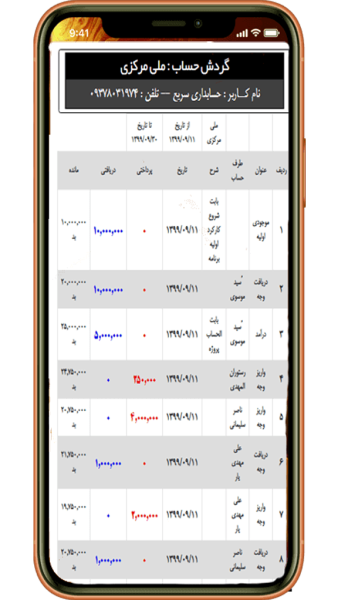 اسکرین شات 5 برنامه نرم افزار حسابداری حسابیارمن