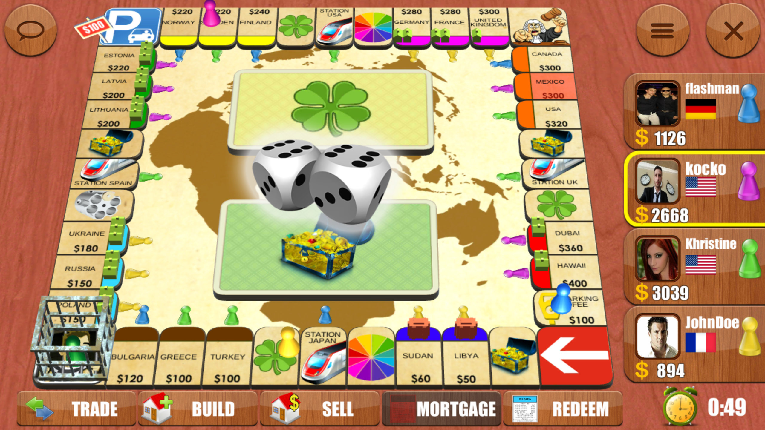 اسکرین شات 1 بازی Rento2D Lite: Online dice game