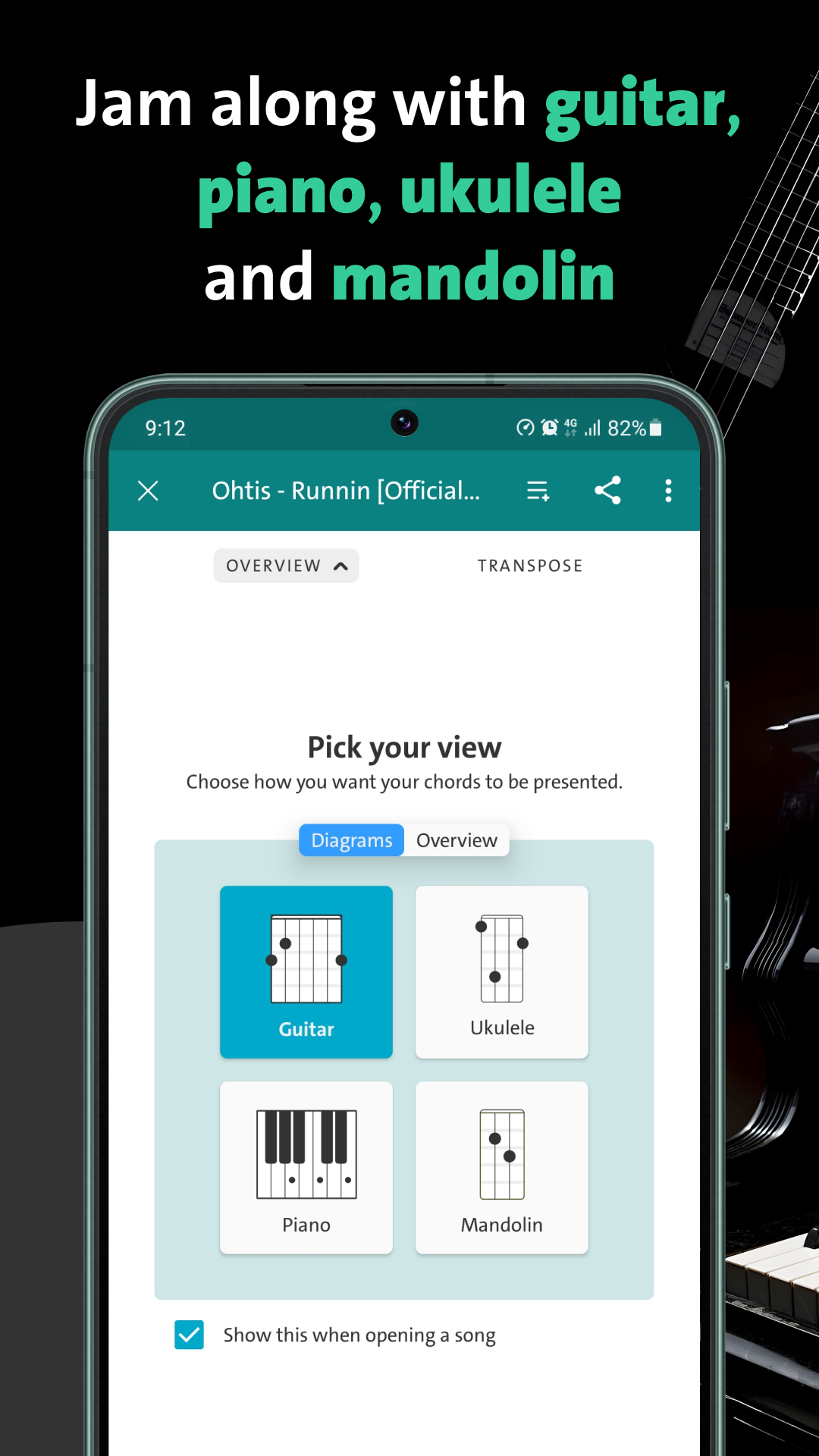 اسکرین شات 5 برنامه Chordify: Song Chords & Tuner