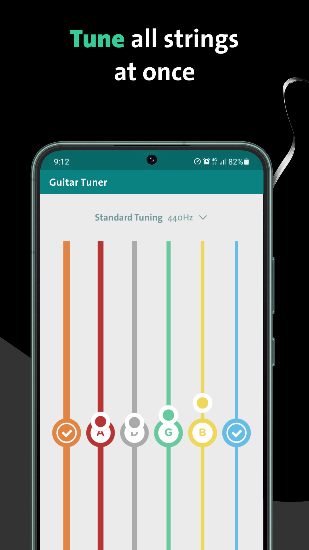 اسکرین شات 3 برنامه Chordify: Song Chords & Tuner