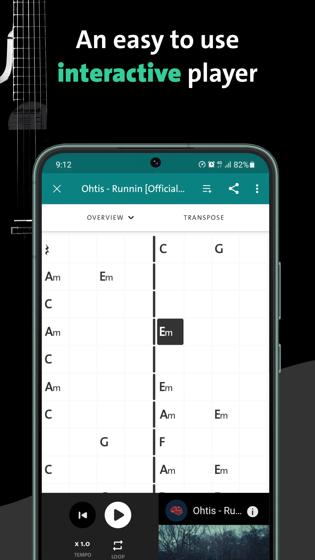 اسکرین شات 4 برنامه Chordify: Song Chords & Tuner