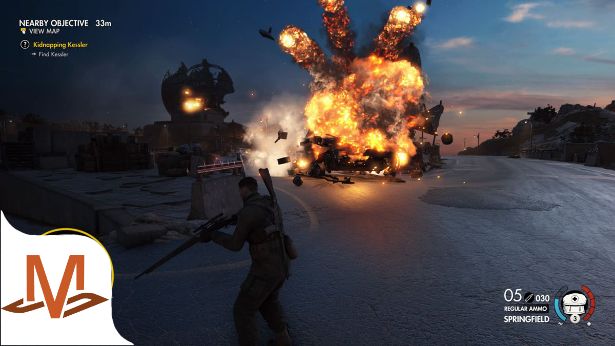 اسکرین شات 2 بازی ‏‏‏‏‏شبیه ساز اسنایپر الایت ۴