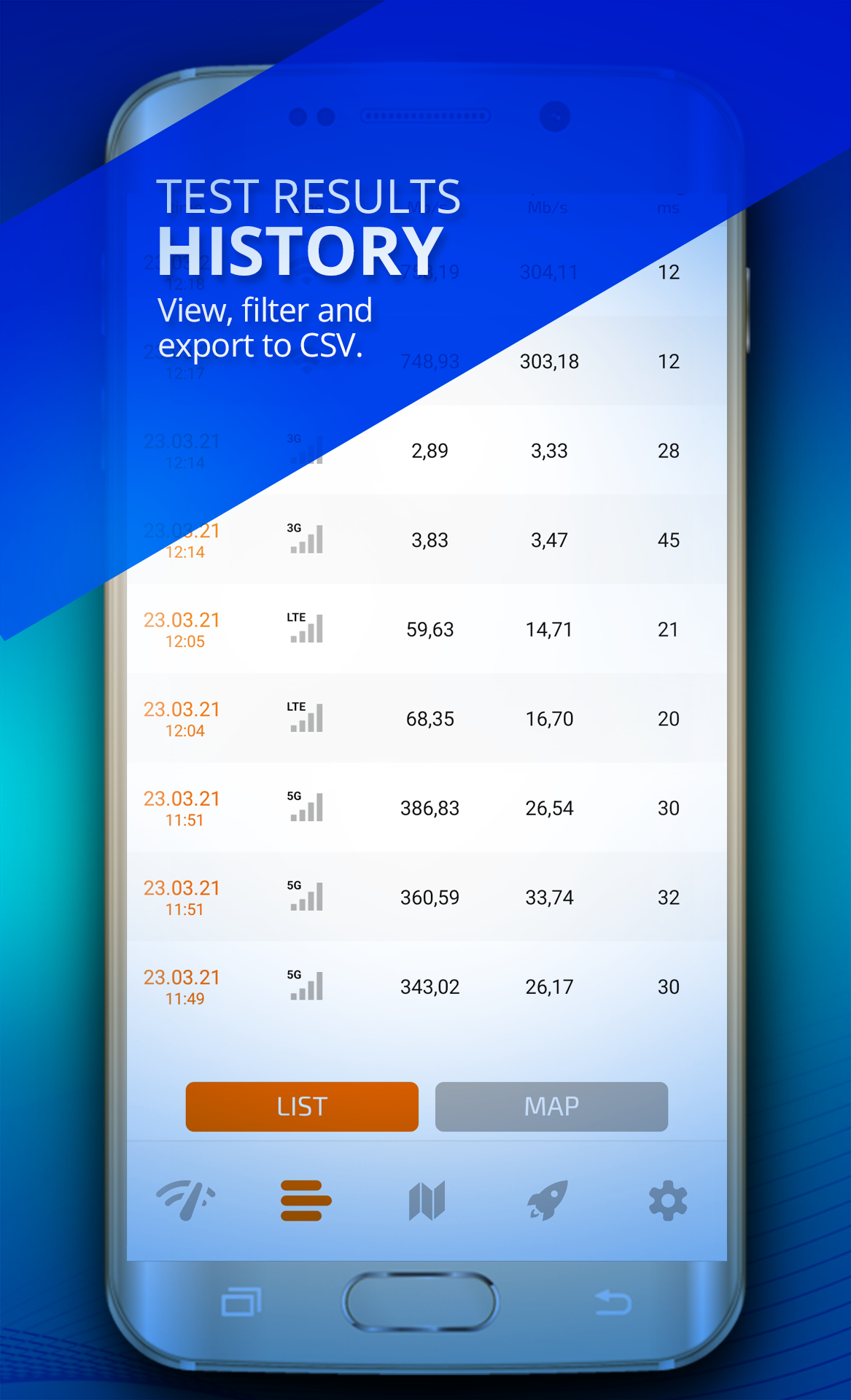 اسکرین شات 5 برنامه FIREPROBE Speed Test