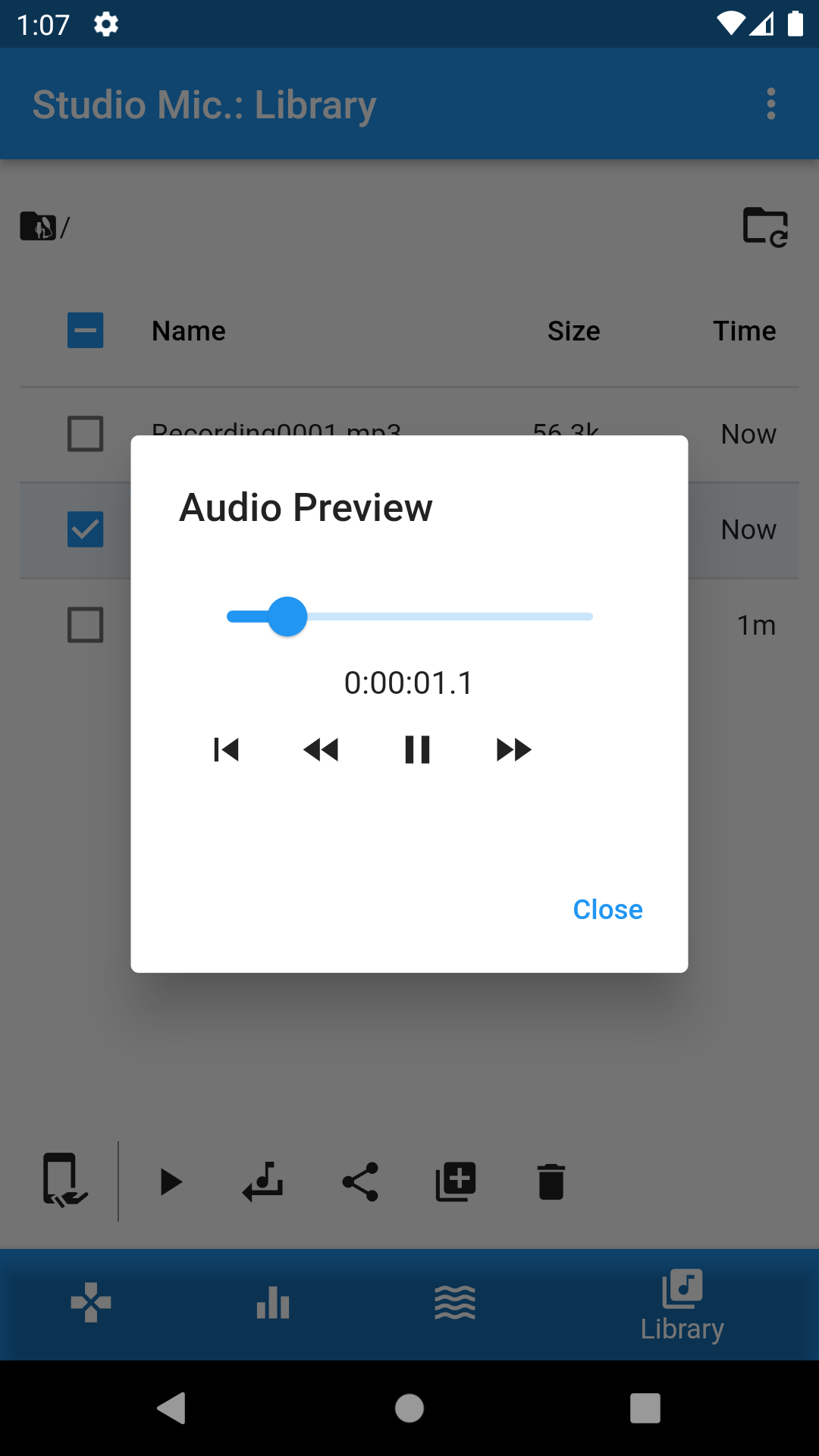 اسکرین شات 7 برنامه Studio Microphone/Recorder
