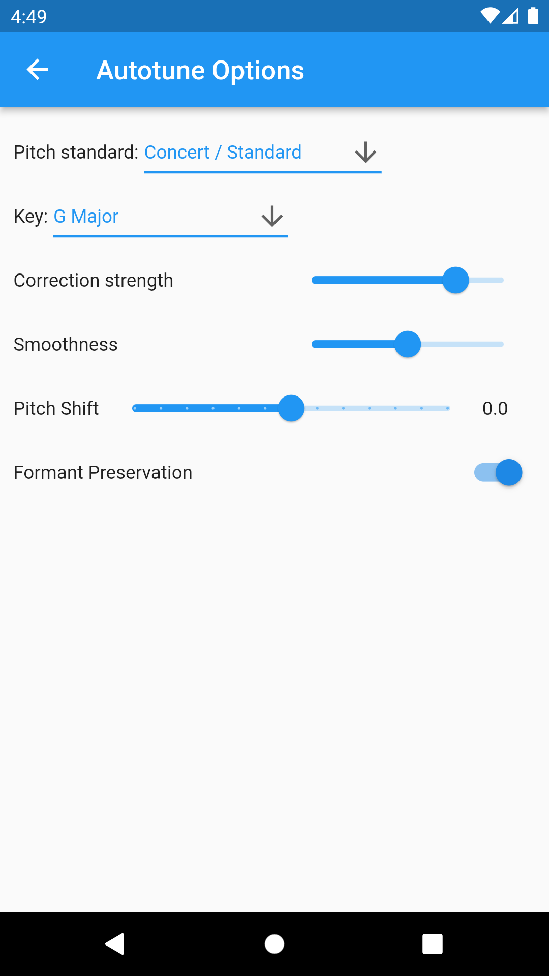 اسکرین شات 6 برنامه Studio Microphone/Recorder
