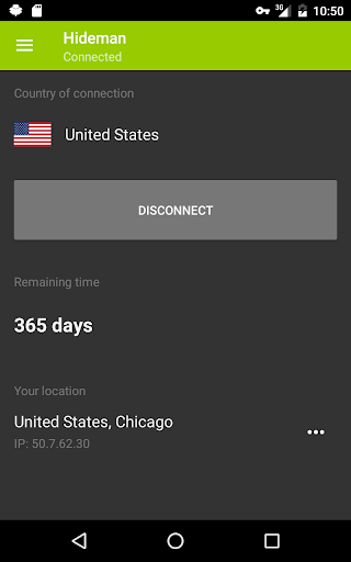 اسکرین شات 8 برنامه Hideman VPN