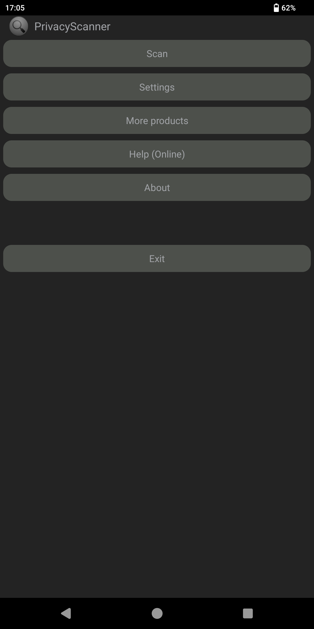 اسکرین شات 1 برنامه Privacy Scanner (AntiSpy)