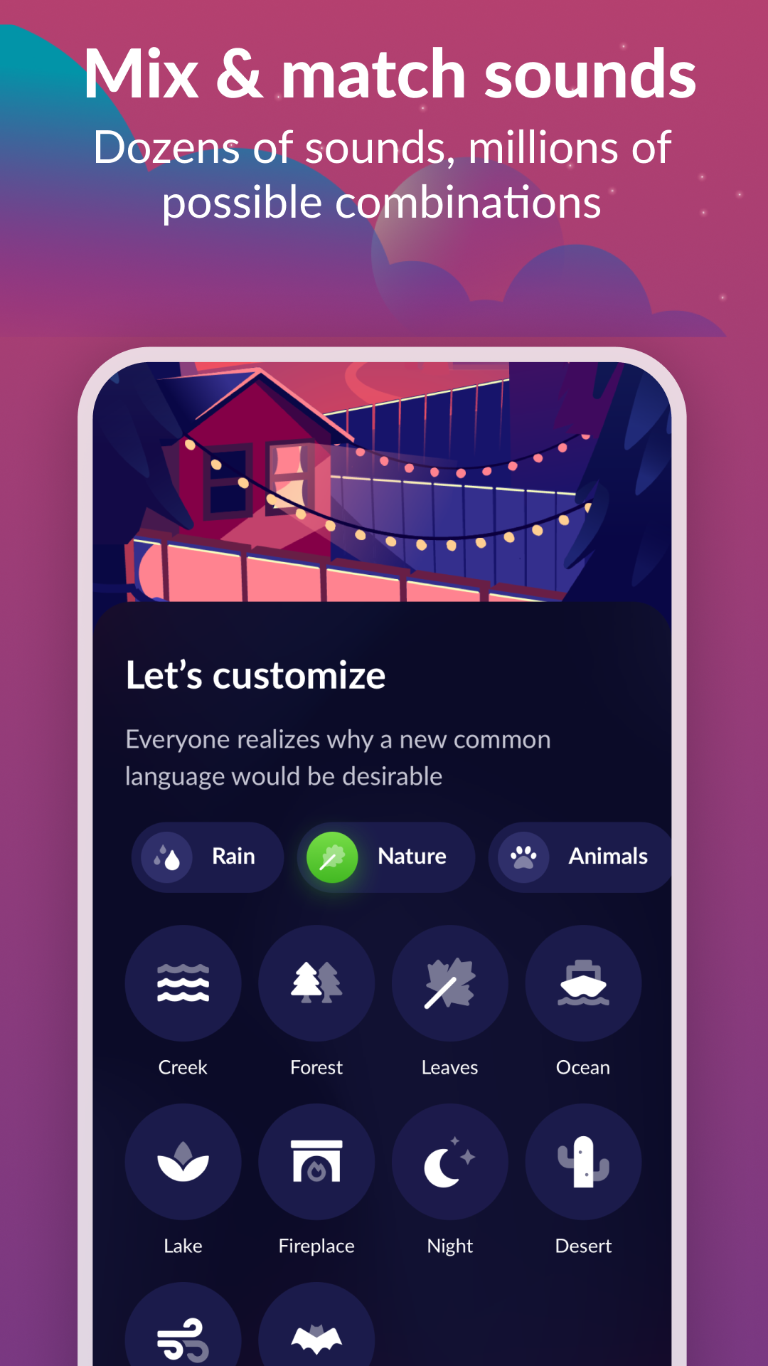 اسکرین شات 3 برنامه Sleep Sounds