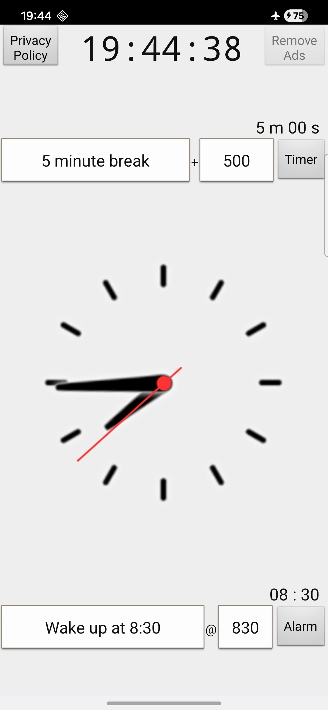 اسکرین شات 3 برنامه Analog Clock Second Widget
