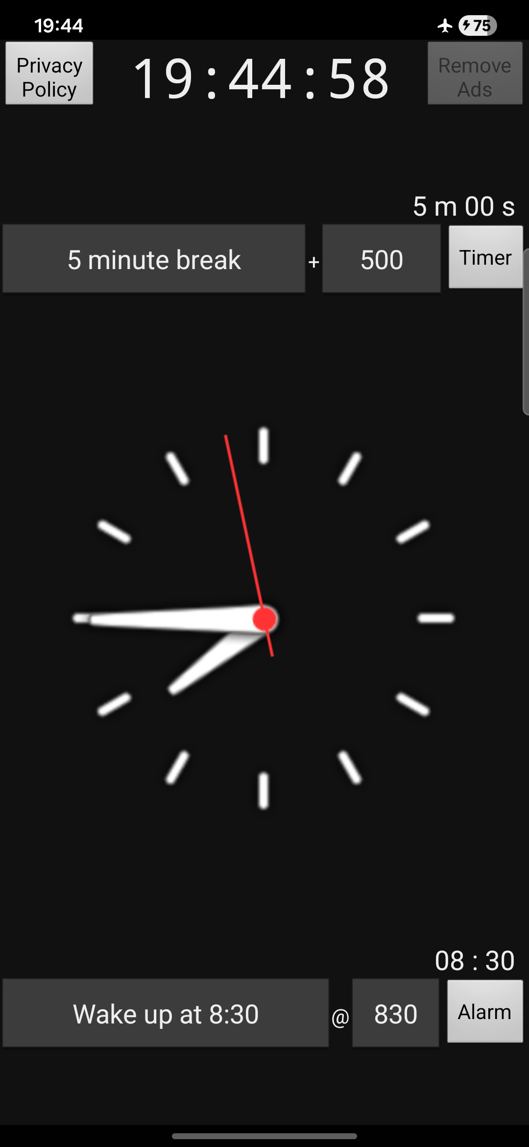 اسکرین شات 4 برنامه Analog Clock Second Widget
