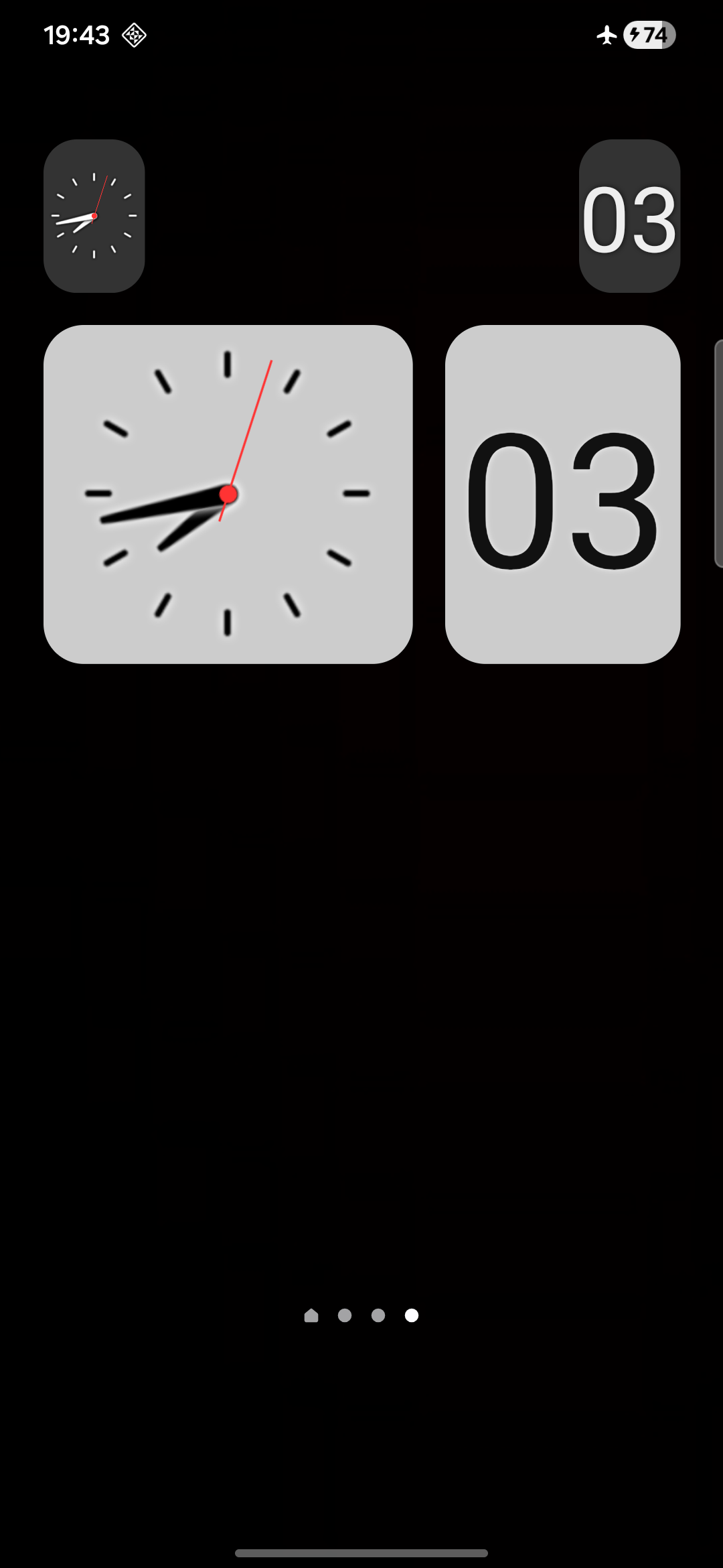 اسکرین شات 1 برنامه Analog Clock Second Widget