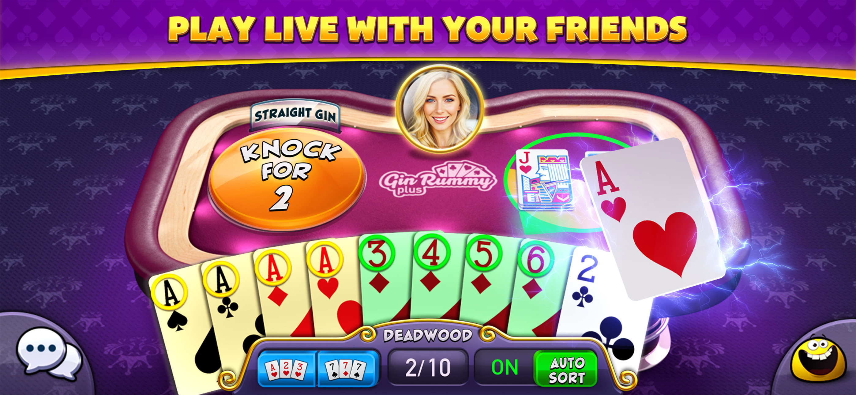 اسکرین شات 2 بازی Gin Rummy Plus: Fun Card Game